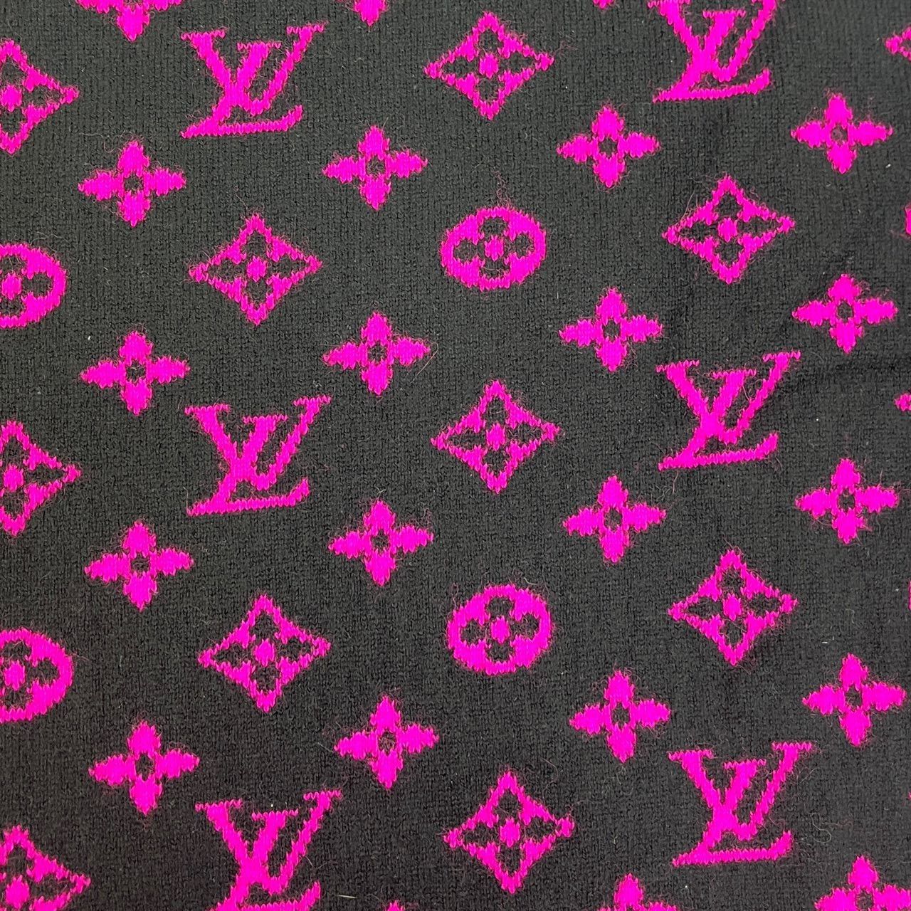 Louis Vuitton Louis Vuitton Black and pink cashmere sweater with logo on Size US XL / EU 56 / 4 - 7 Thumbnail