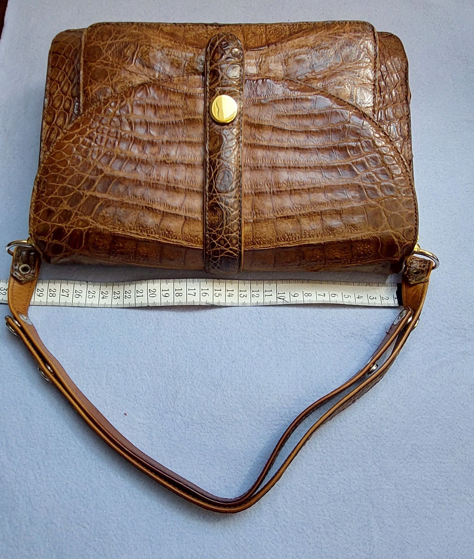 Vintage Vintage Crocodile Leather Satchel Bag Size ONE SIZE - 8 Thumbnail