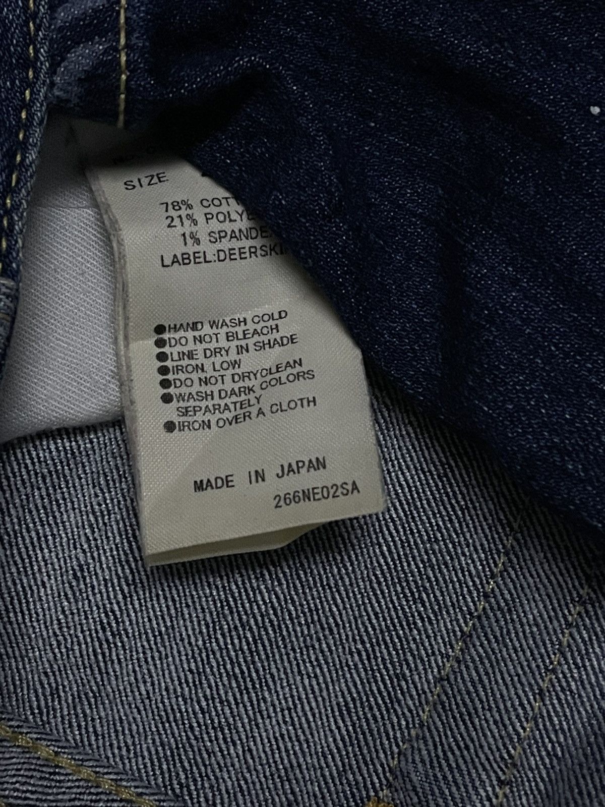 Japanese Brand VINTAGE MOUSSY JAPAN DESIGNER 90S SPLASH PUNK SKINNY DENIM Size US 29 - 15 Thumbnail