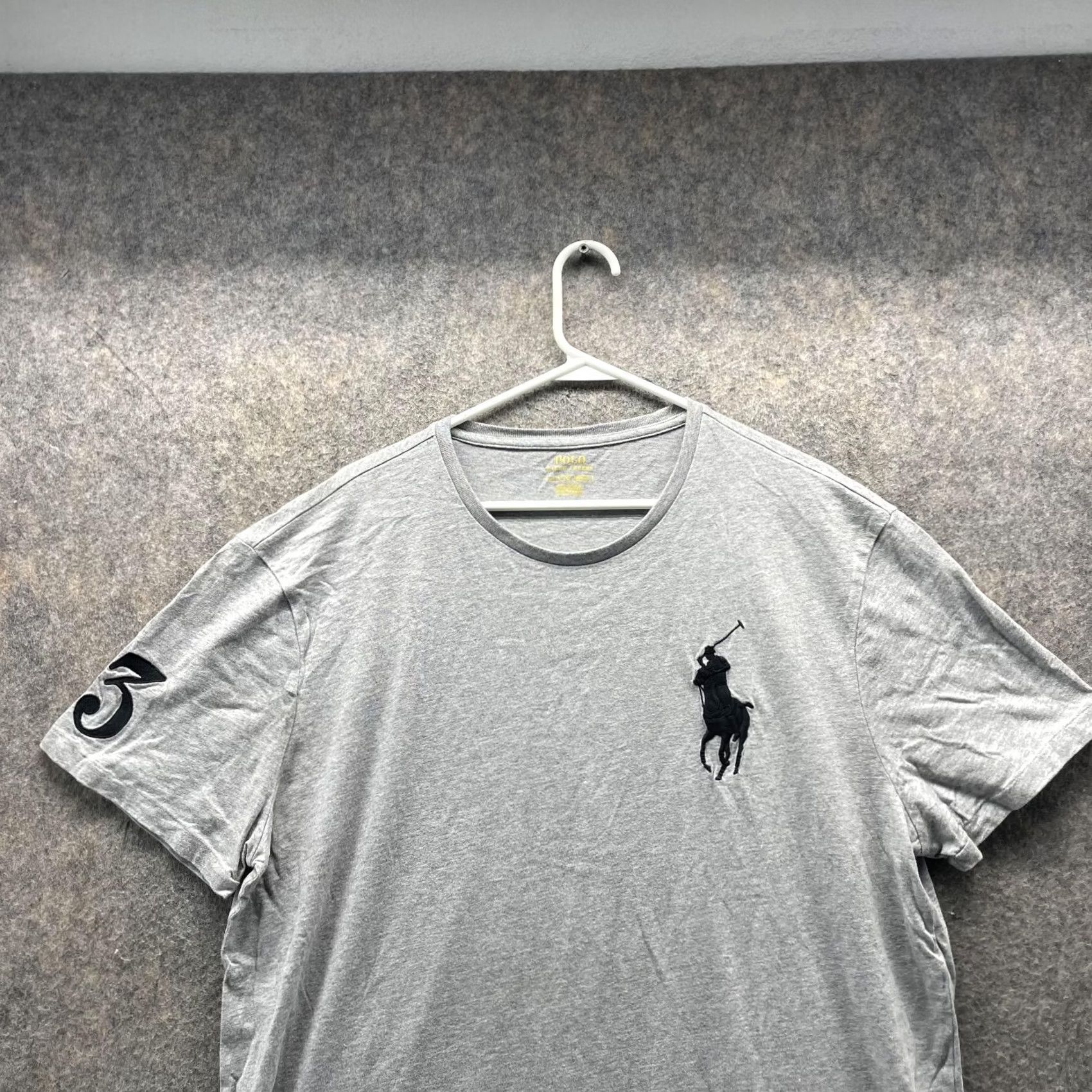 Polo Ralph Lauren VINTAGE Polo Ralph Lauren Shirt Men XL Gray Casual Tee Crewneck Big Pony #3 Size US L / EU 52-54 / 3 - 2 Thumbnail