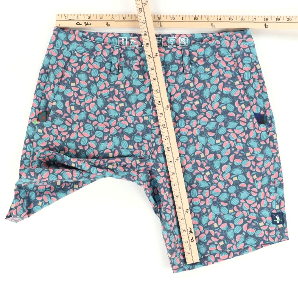 Vintage William Murray Stretch Seed Splitter Water Hazard Golf Navy Shorts Men 32 Size US 32 / EU 48 - 3 Thumbnail