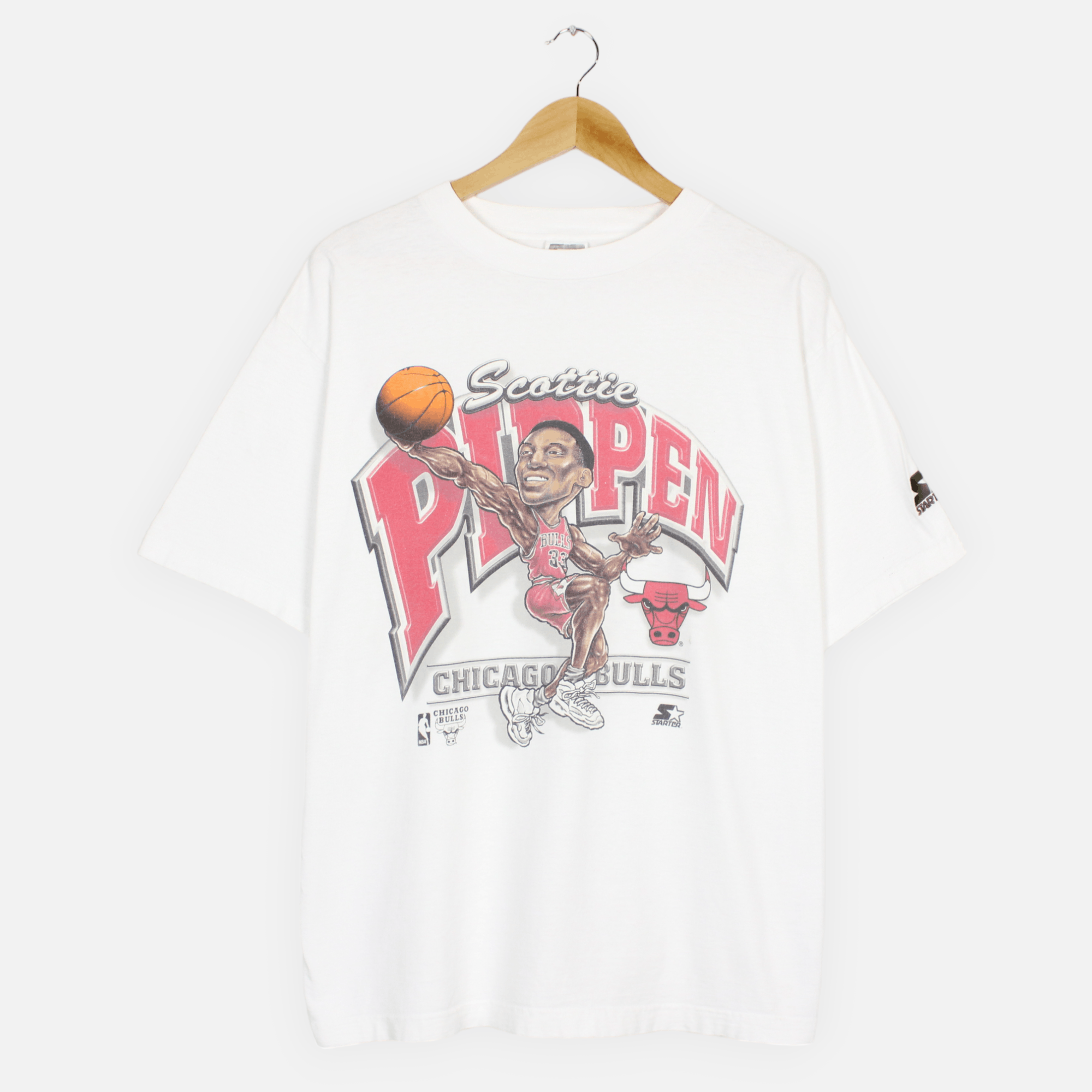 Vintage Vintage Scottie Pippen Chicago Bulls NBA Starter Tee | Grailed