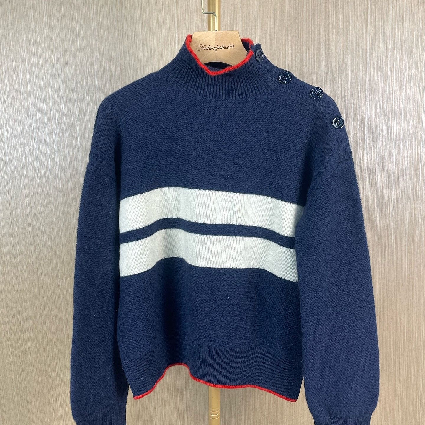 Loro Piana Loro Piana Baby Cashmere Striped Sweater Size S Size US S / EU 44-46 / 1 - 1 Thumbnail