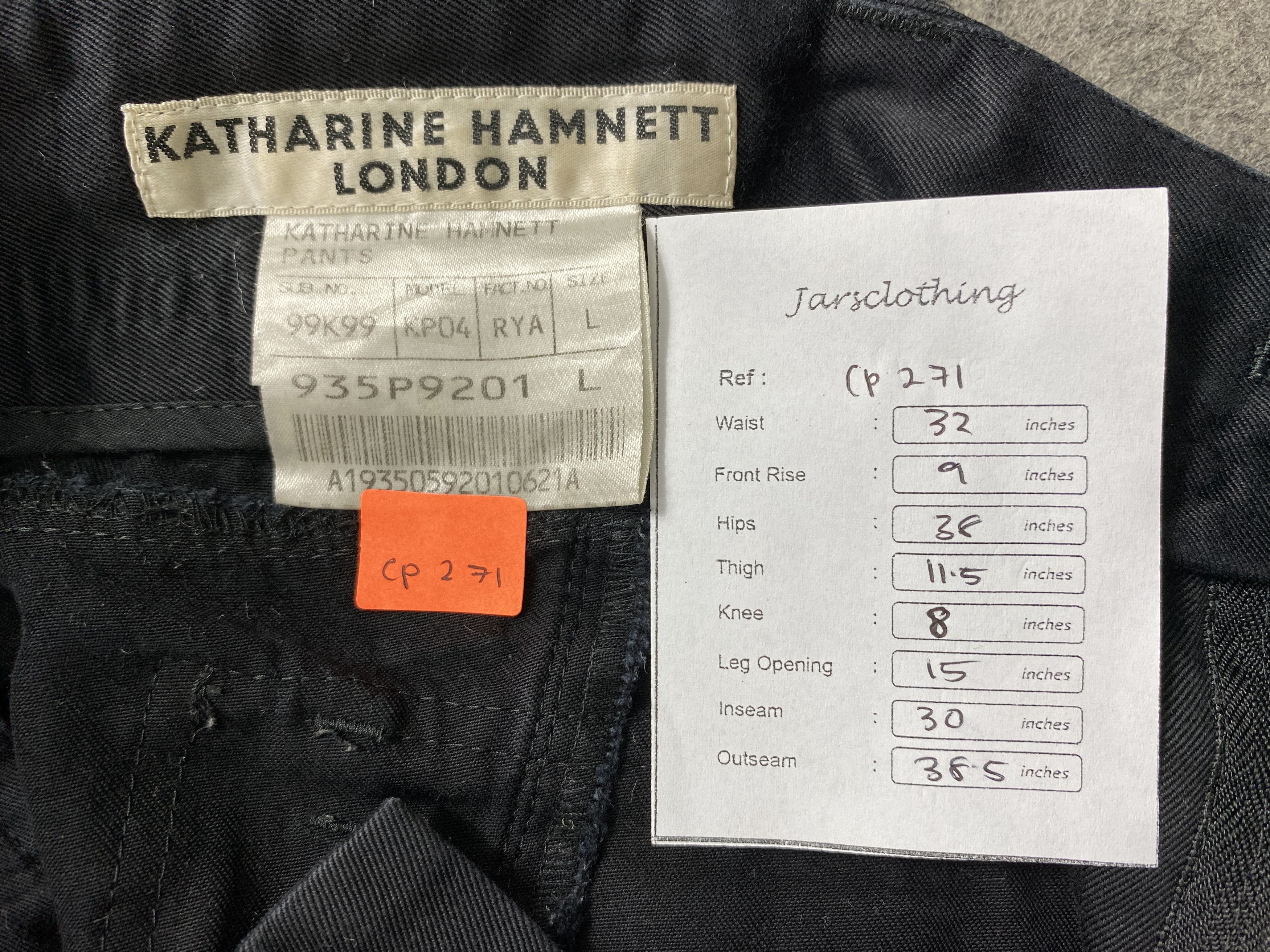 If Six Was Nine Katharine Hamnett London Multipocket Pants -CP271 Size US 32 / EU 48 - 5 Thumbnail