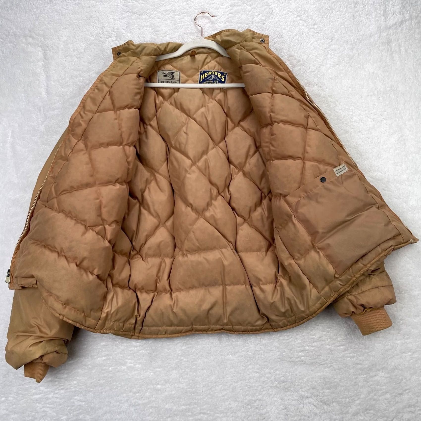 Hudson VINTAGE Herters Jacket Brown Hudson Bay Down Puffer Bomber Coat Ski Mens Medium Size US M / EU 48-50 / 2 - 6 Thumbnail