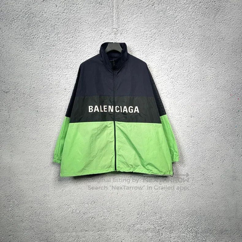 Balenciaga Balenciaga Black Fluorescent Green Letter Color Block Zipp Size XS / US 0-2 / IT 36-38 - 1 Thumbnail