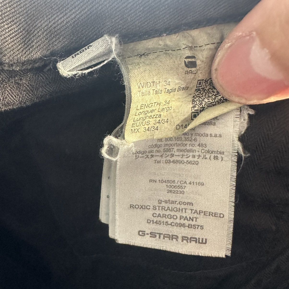 G-Star Vintage G-Star Raw Cargo 3D Straight Tapered Pants Size US 34 / EU 50 - 10 Thumbnail