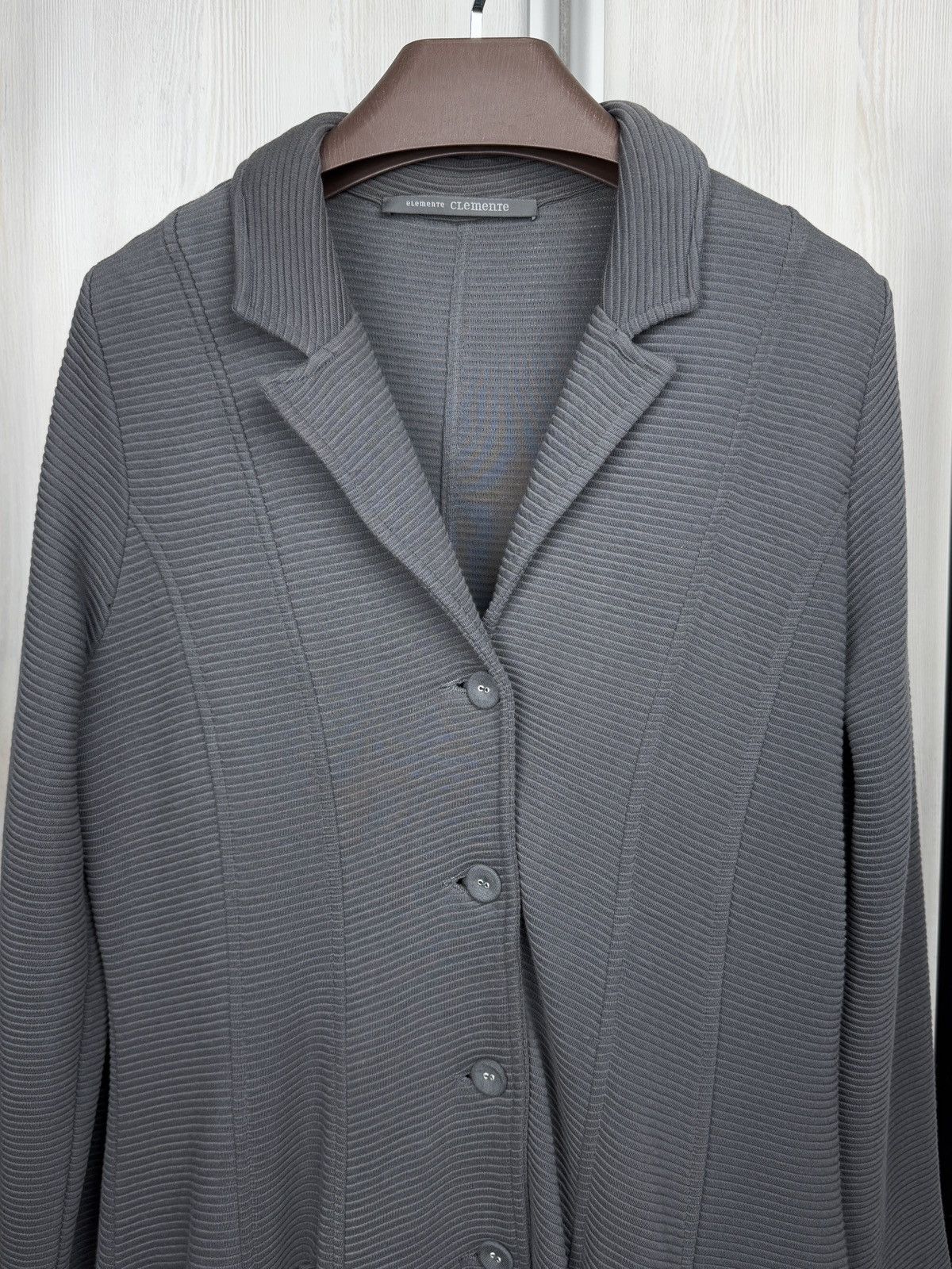 Other Elemente Clemente Avant Garde grey asymmetrical coatigan Size XL / US 12-14 / IT 48-50 - 3 Thumbnail