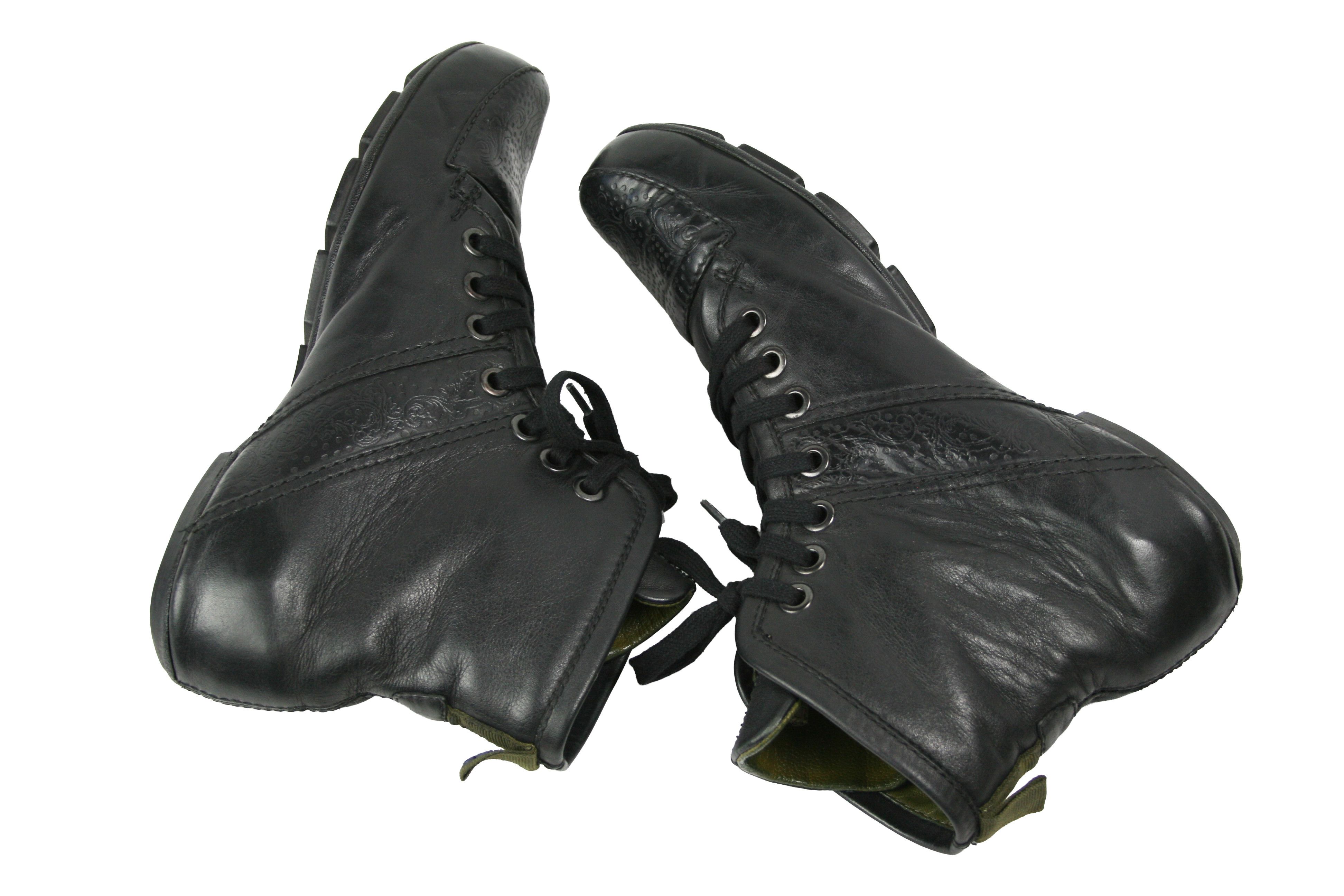 Kenzo 00S Pampa Y2K Avant Garde Embroidered Boots Vintage Size US 8 / EU 41 - 11 Thumbnail