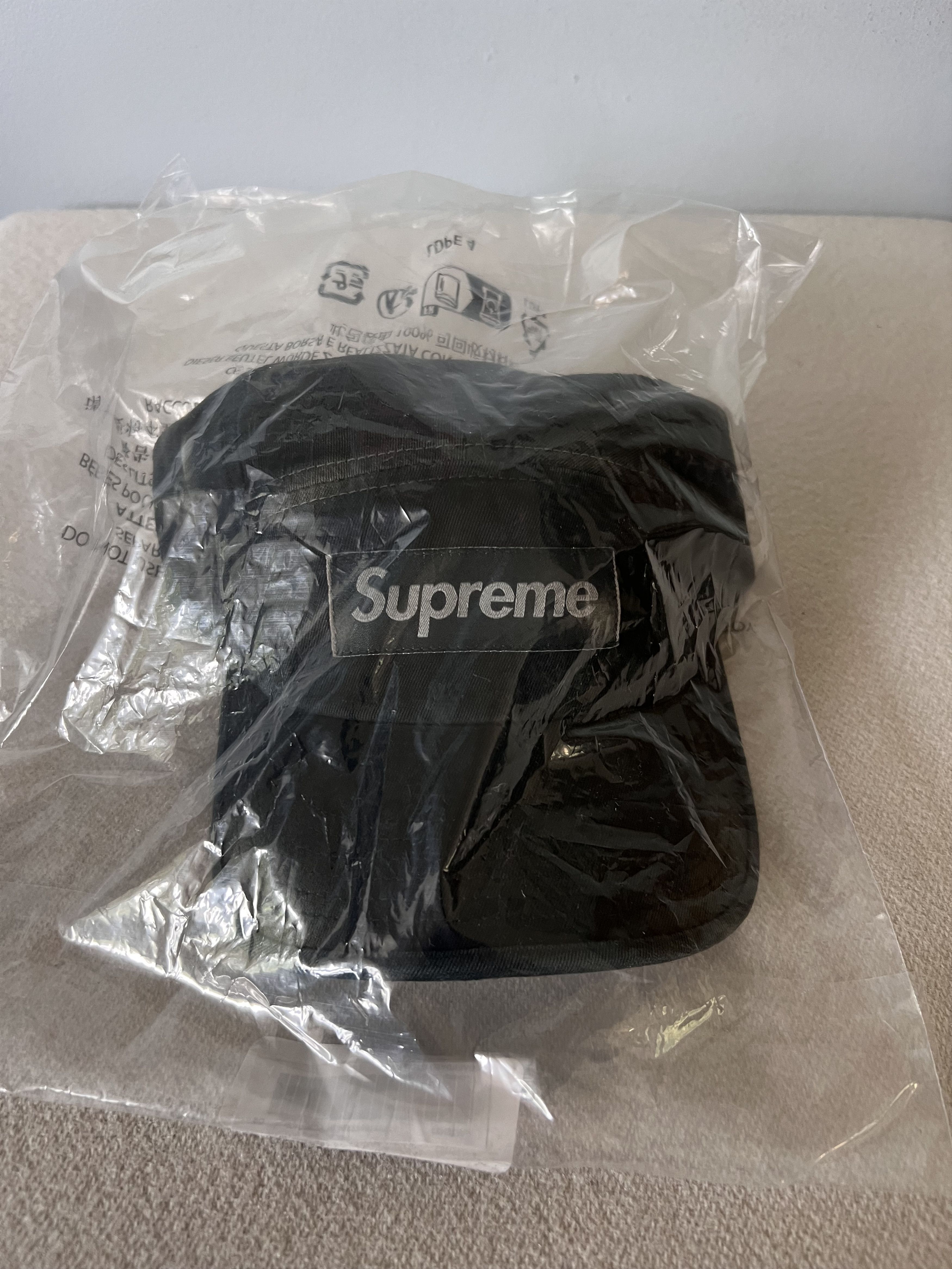 Supreme Supreme Overdyed Camp Cap in Black Size ONE SIZE - 2 Thumbnail