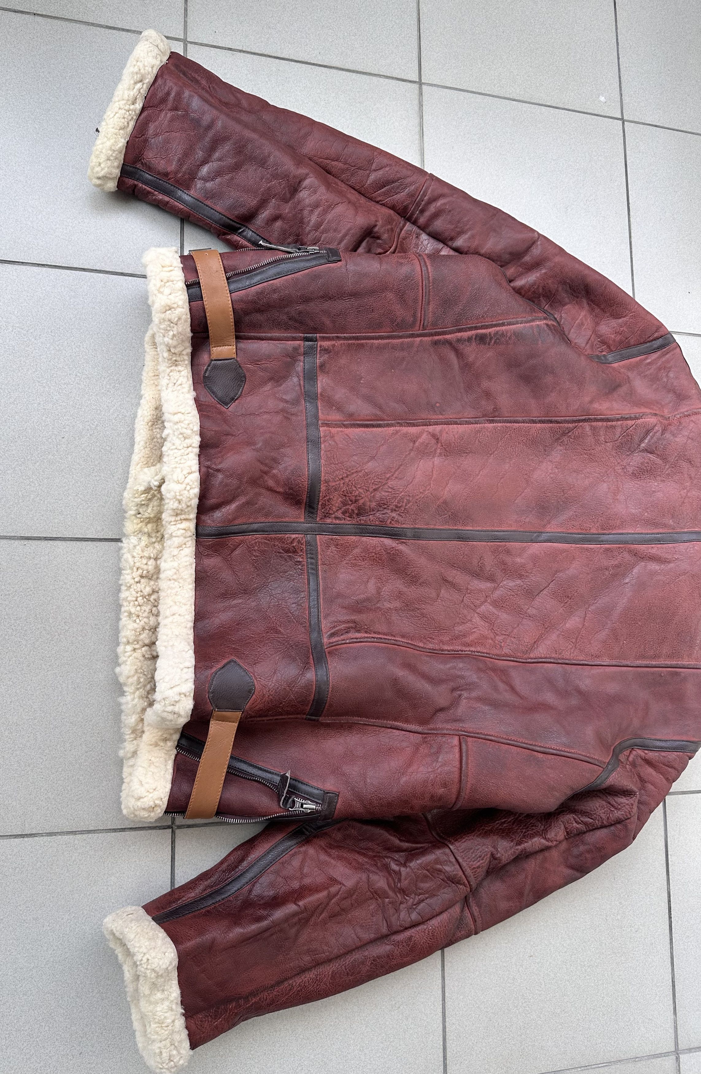 Vintage Rare Vintage Aviator leather jacket sheepskin shearling B-2 Size US XXL / EU 58 / 5 - 13 Thumbnail