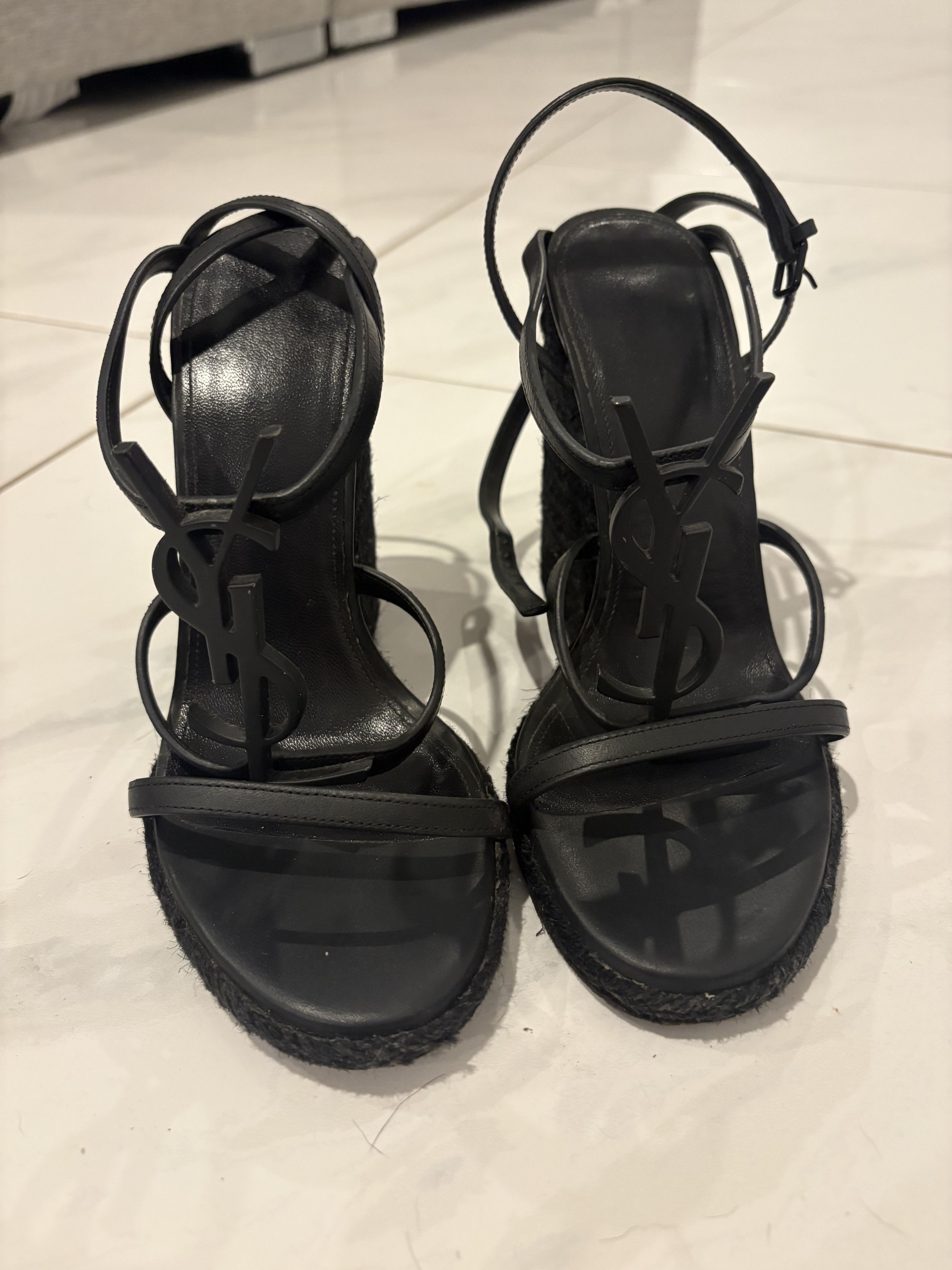 Yves Saint Laurent YSL Cassandra Wedges Size US 6 / IT 36 - 3 Thumbnail