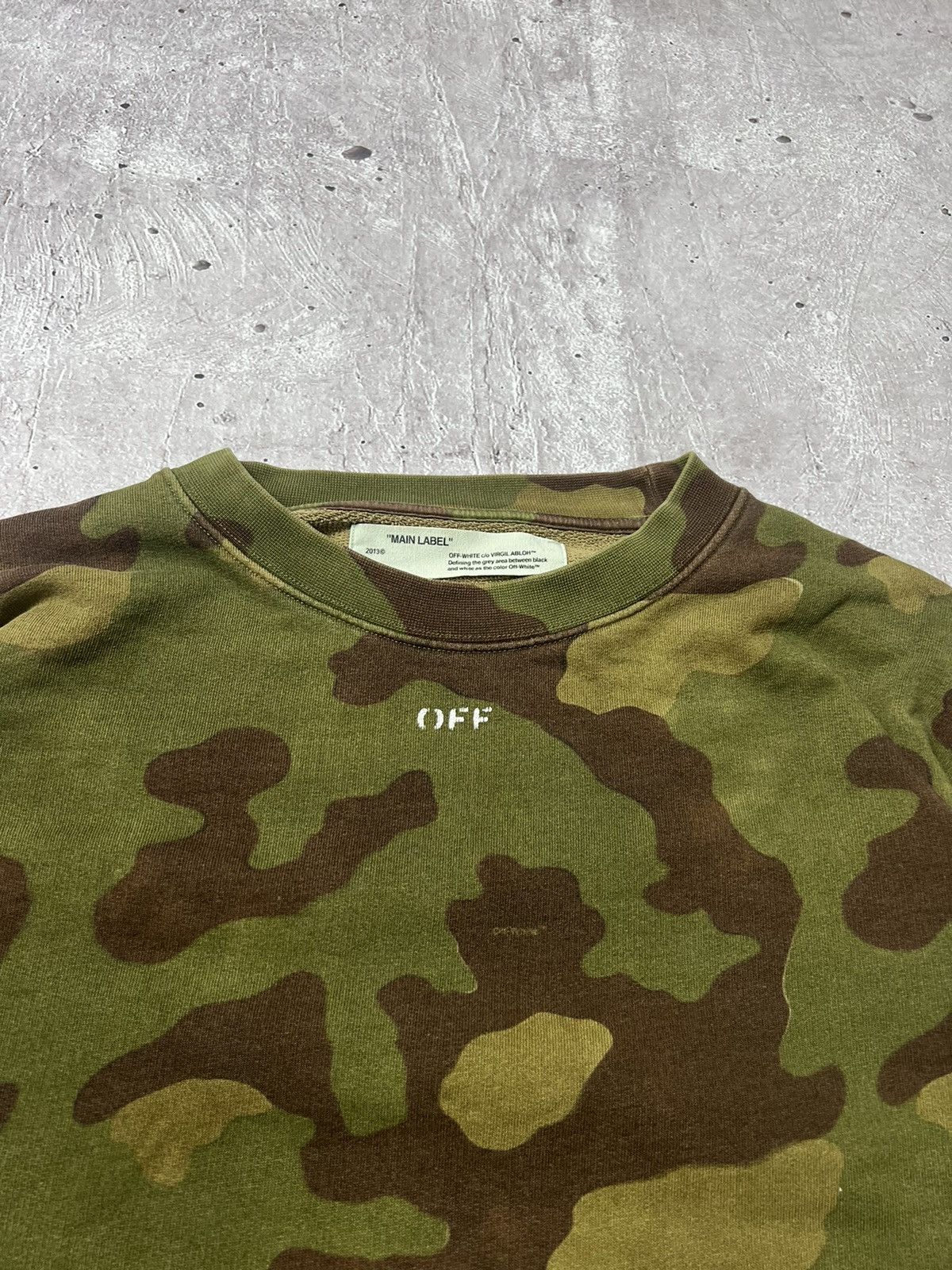 Off-White Off White Camo Sweatshirt Oversized Crewneck Size US M / EU 48-50 / 2 - 4 Thumbnail