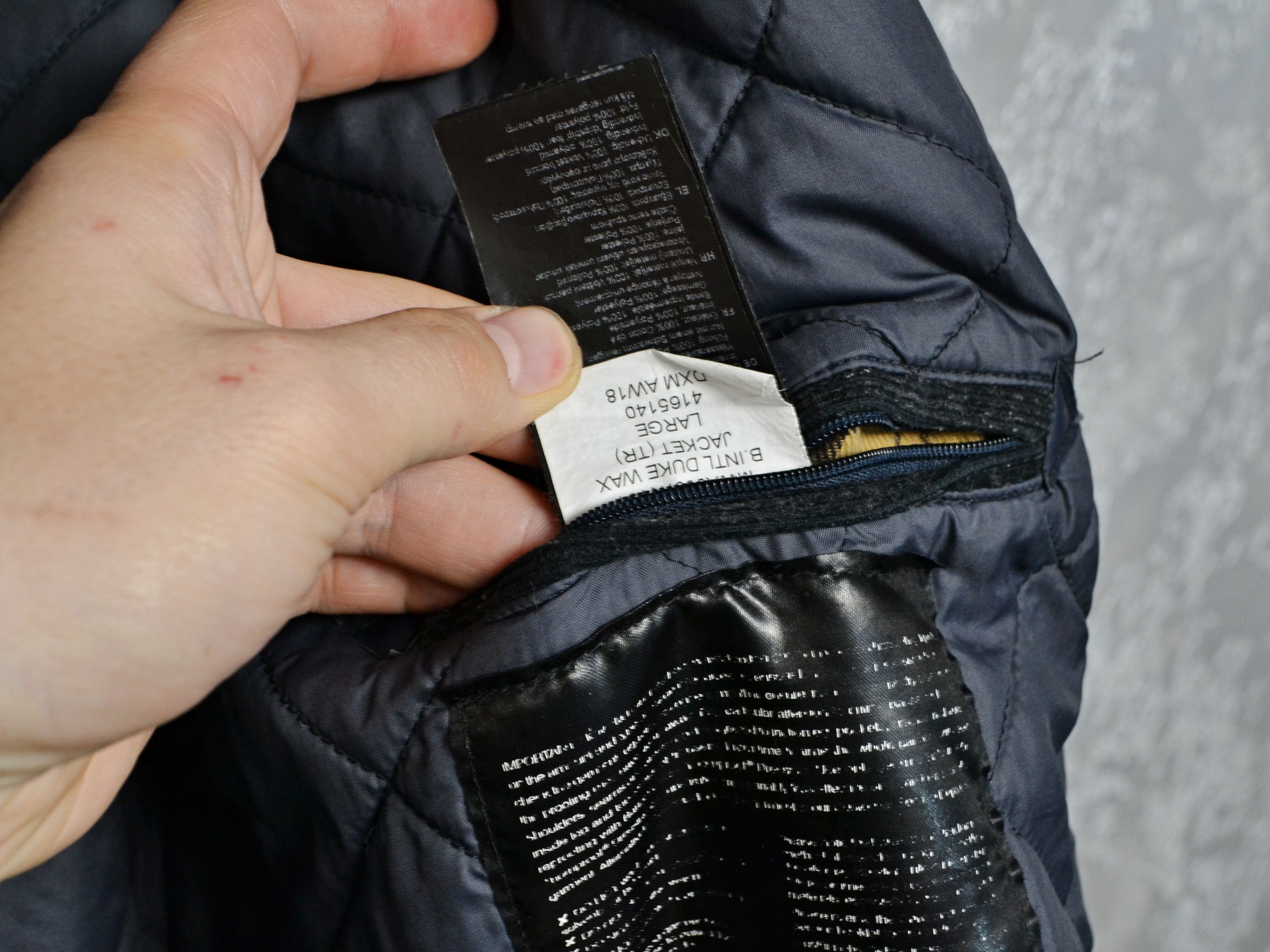 Barbour Barbour International Duke Navy Waxed Biker Jacket Size US M / EU 48-50 / 2 - 8 Thumbnail