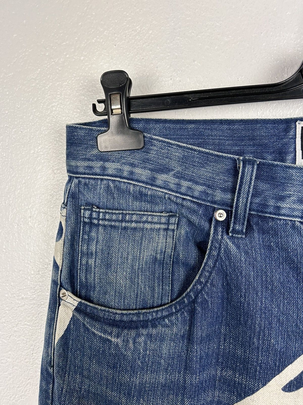 Life's a Beach Life's A Beach Allover Bones Print Denim Jeans Surfing Size US 34 / EU 50 - 3 Thumbnail