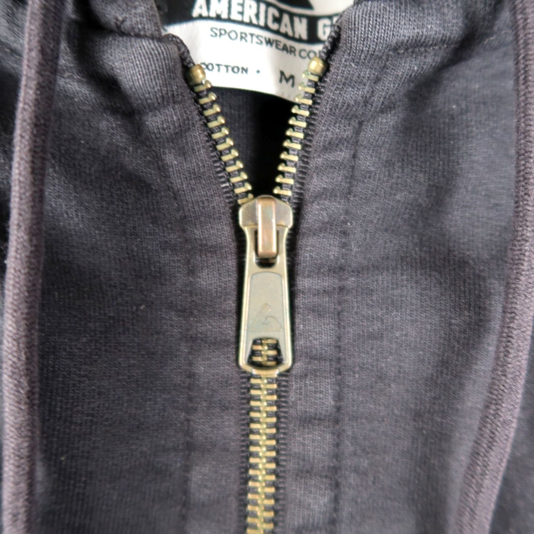 Vintage American Giant Original Heavy Hoodie Mens M Faded Black Sweatshirt USA Made Zip Size US M / EU 48-50 / 2 - 4 Thumbnail