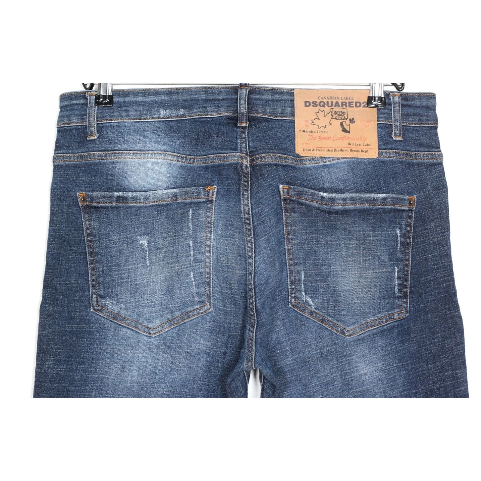 Dsquared2 DSQUARED2 Jeans Men Slim Fit Stretch 34x31 DZ7597 Blue Denim 5-Pocket Designer Vintage No Size US 36 / EU 52 - 4 Thumbnail