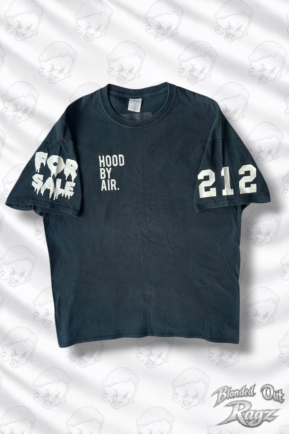 Been Trill × Hood By Air Hood By Air x Been Trill 212 Black Logo T shirt Size US XL / EU 56 / 4 - 2 Thumbnail