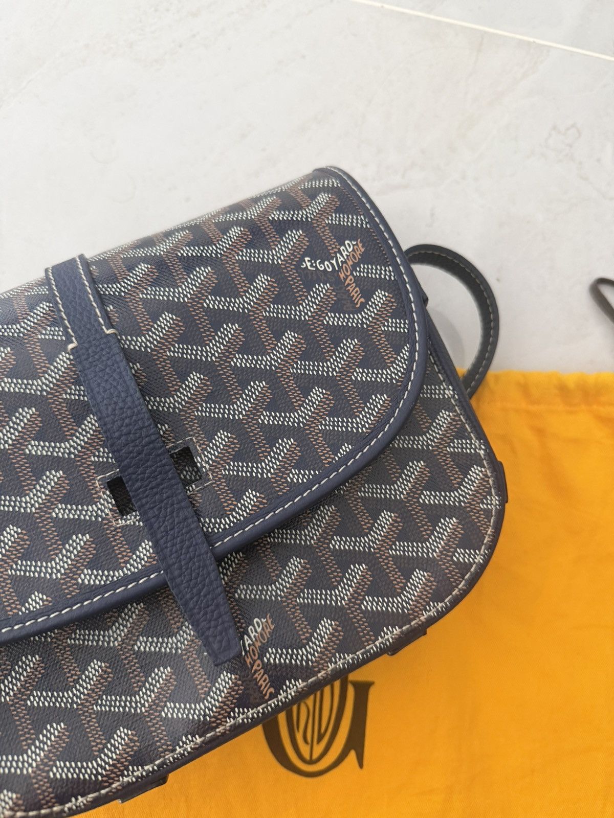 Goyard Goyard PM Belvedere Blue Monogram Bag Size ONE SIZE - 3 Thumbnail