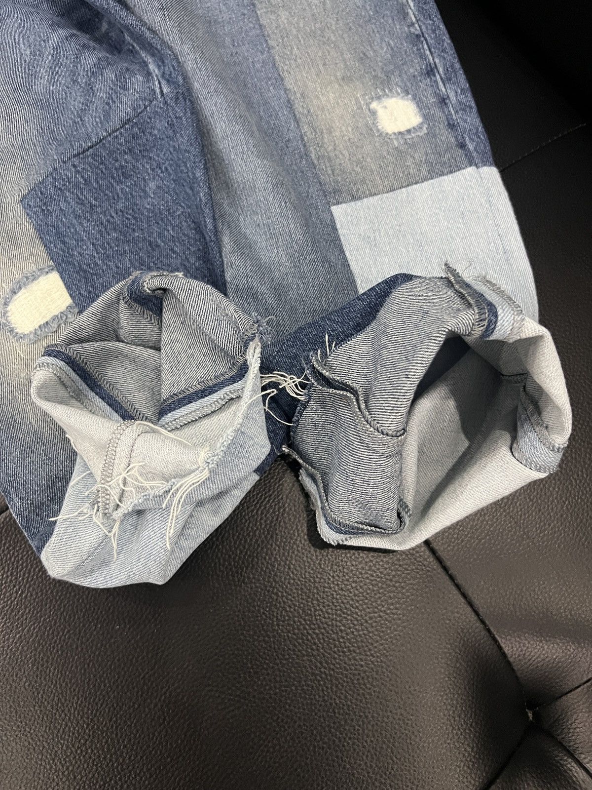 Valentino Valentino Patchwork Distressed Denim Jeans Size US 32 / EU 48 - 11 Thumbnail