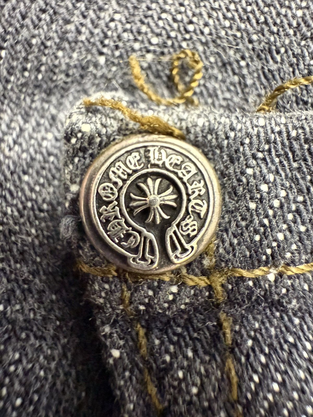 Chrome Hearts Chrome Hearts Slime Green Patched Levis 501 Sz.36 Size US 36 / EU 52 - 16 Thumbnail