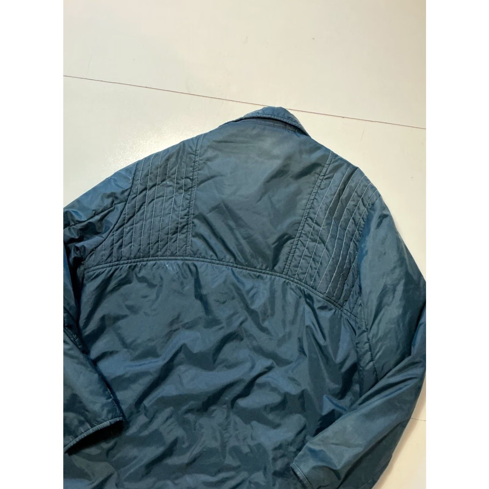 Vintage VINTAGE Sir Jac Polyester Navy Blue Puffer Parka Full Zip Work Long Jacket XL Adults Blue Parka 1980s Mens Size US XL / EU 56 / 4 - 6 Thumbnail
