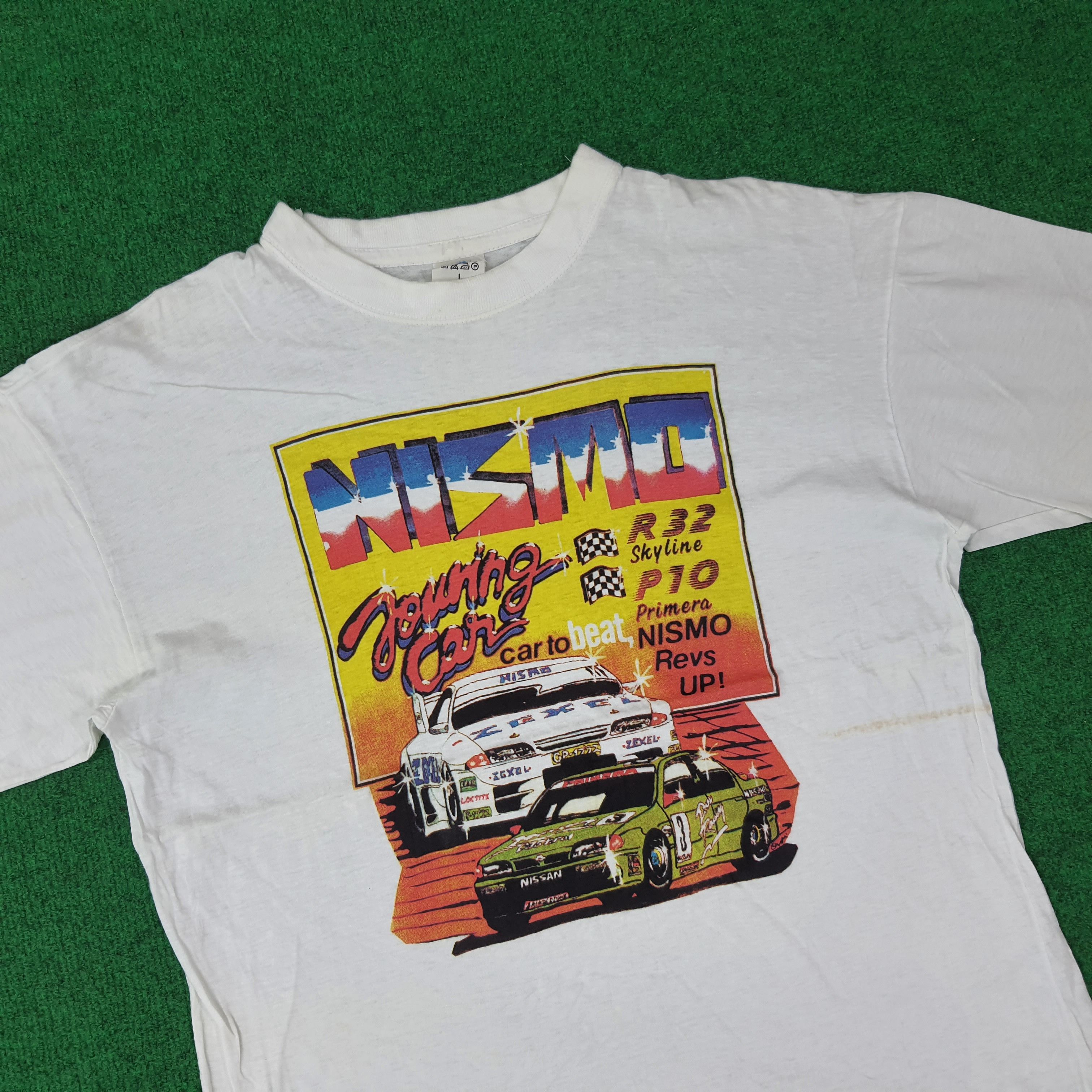 Japanese Brand Vintage NISMO Touring Car Skyline Primera 90s Tshirt C259N29 Size US L / EU 52-54 / 3 - 2 Thumbnail