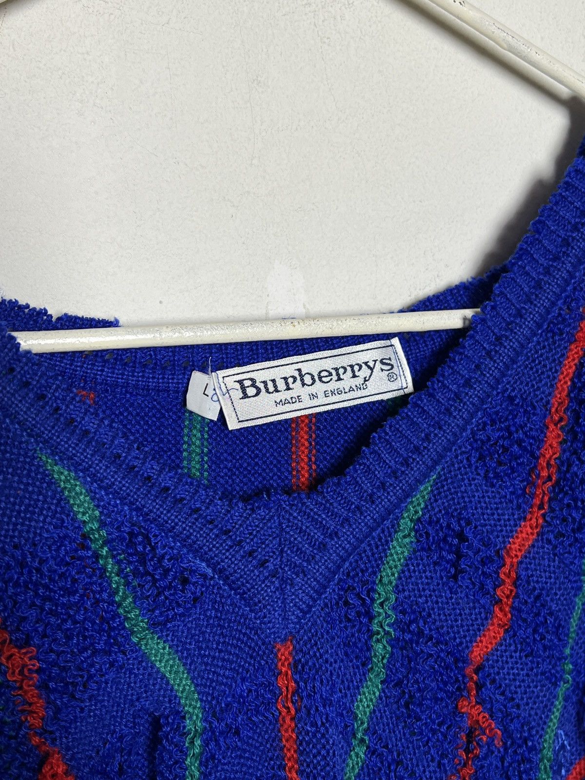 Burberry burberry y2k hand deconstructed trashed sweater vintage 1/1 Size US L / EU 52-54 / 3 - 9 Thumbnail