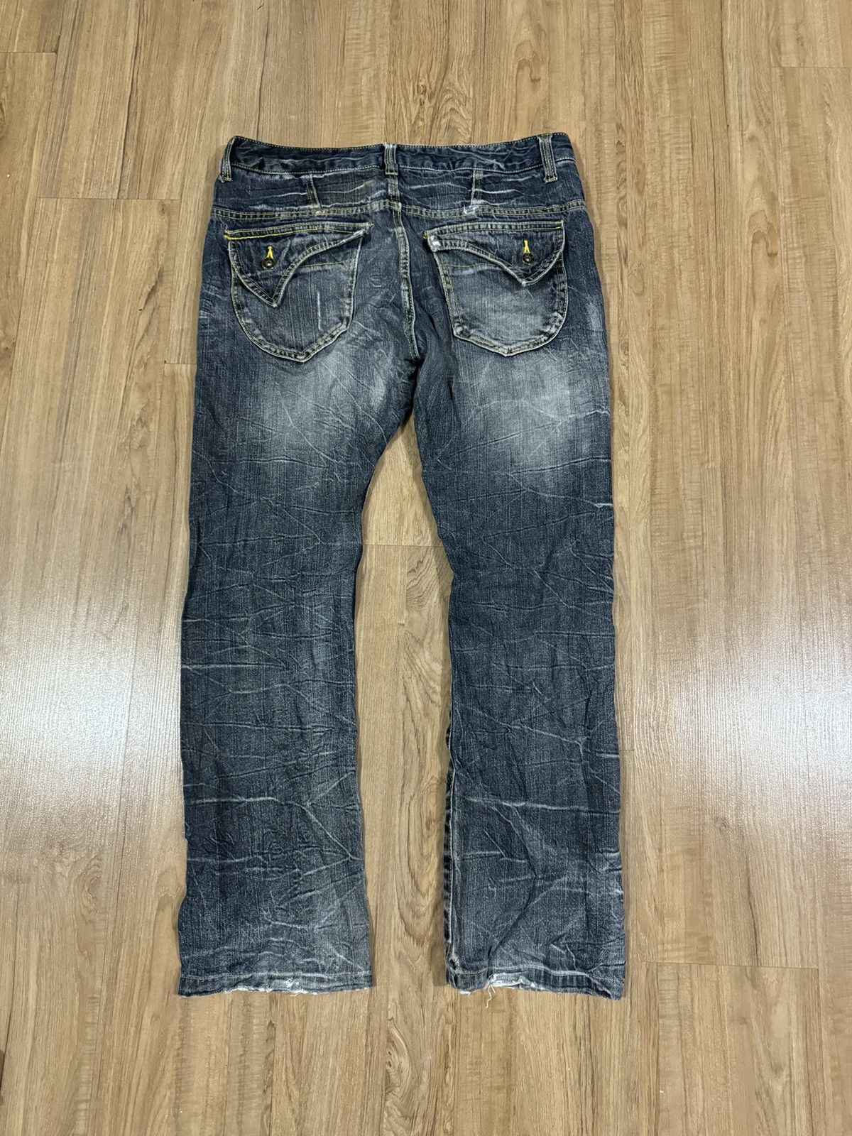 If Six Was Nine × Seditionaries BLOW BY BLUE FLARE JEANS Size US 35 - 6 Thumbnail