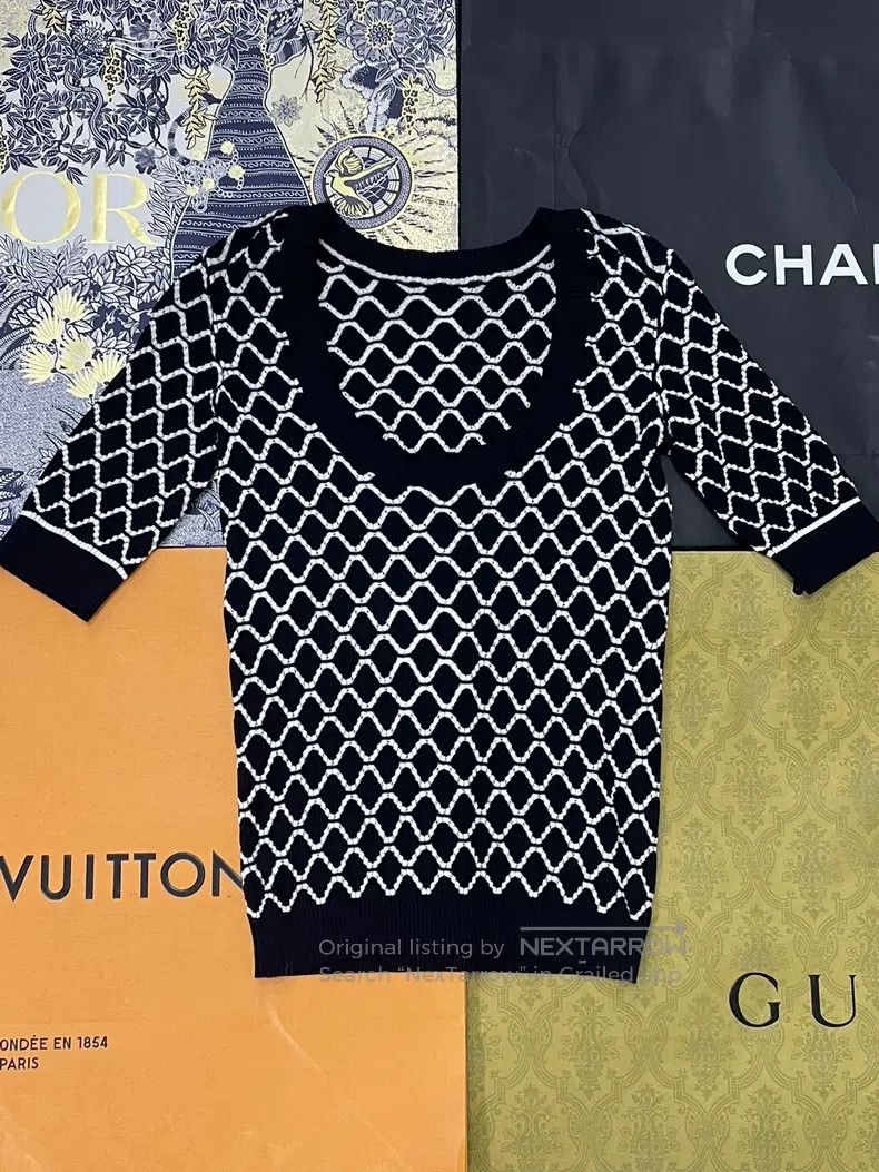 Chanel Chanel Black and white colour block diamond check double C Size XXS / US 00 / IT 34 - 3 Thumbnail