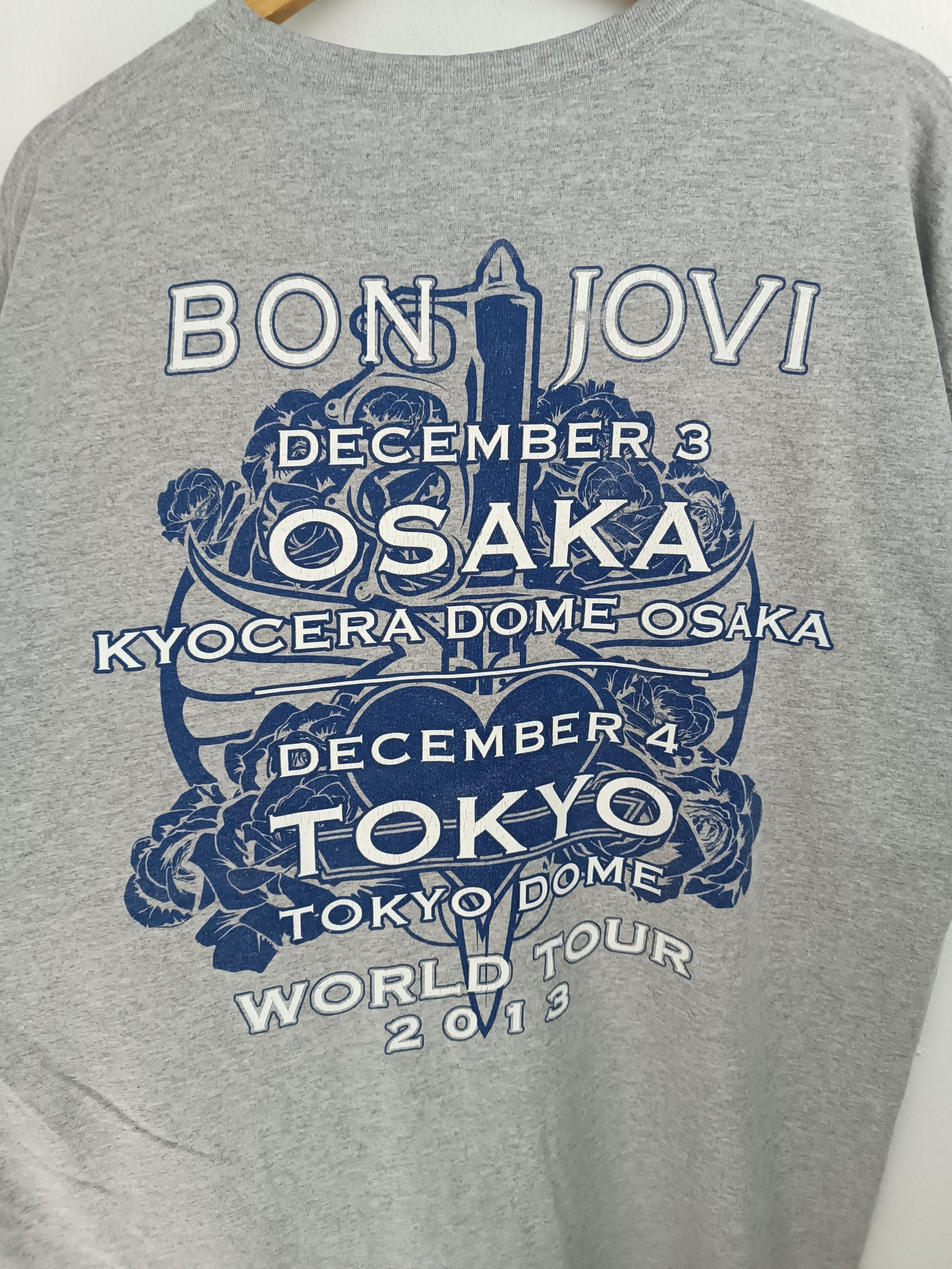 Band Tees VINTAGE 2013 BON JOVI JAPAN TOKYO TOUR u2 kiss scorpions Size US XL / EU 56 / 4 - 15 Thumbnail
