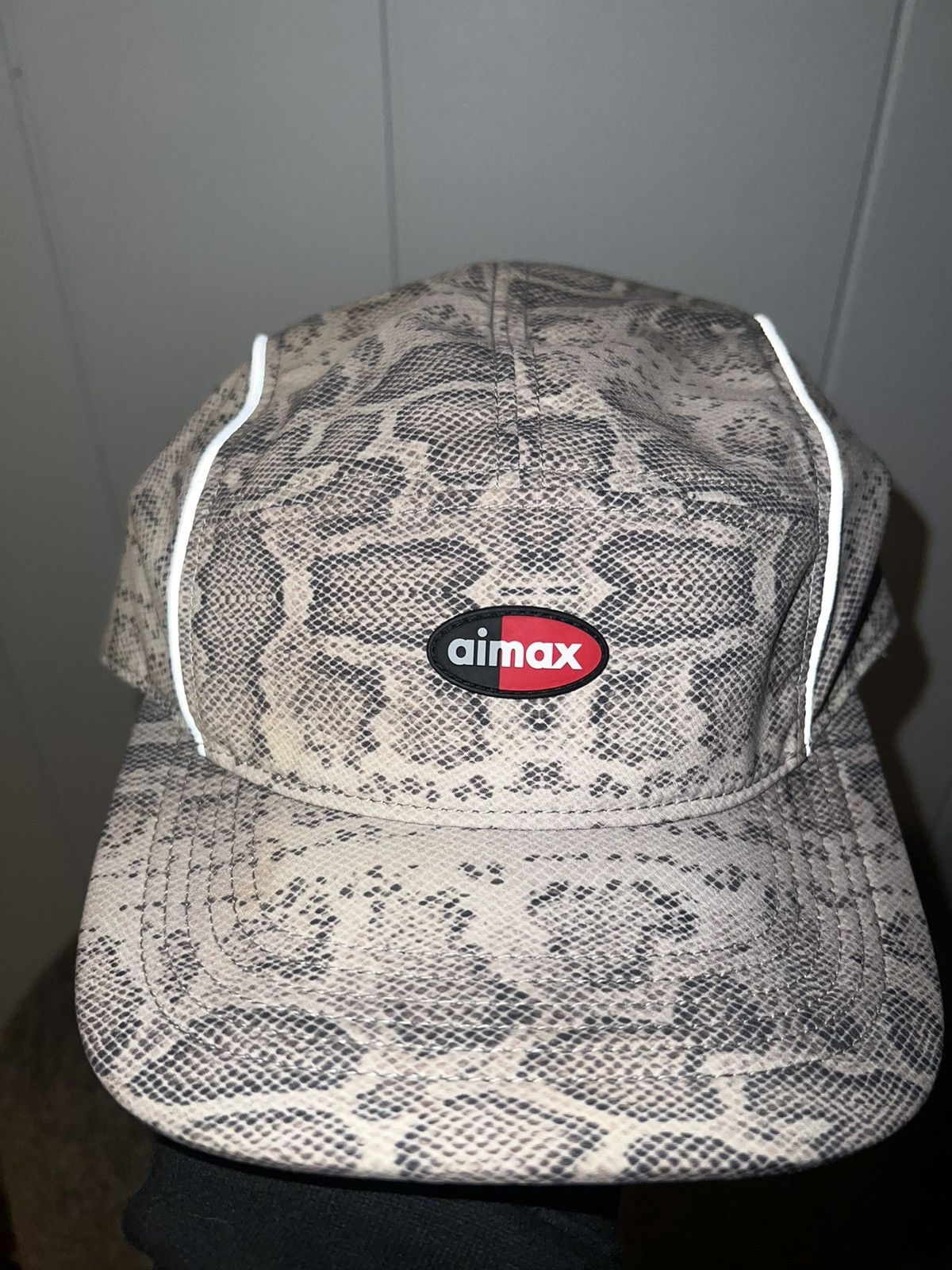 supreme nylon soft bill snake camp cap