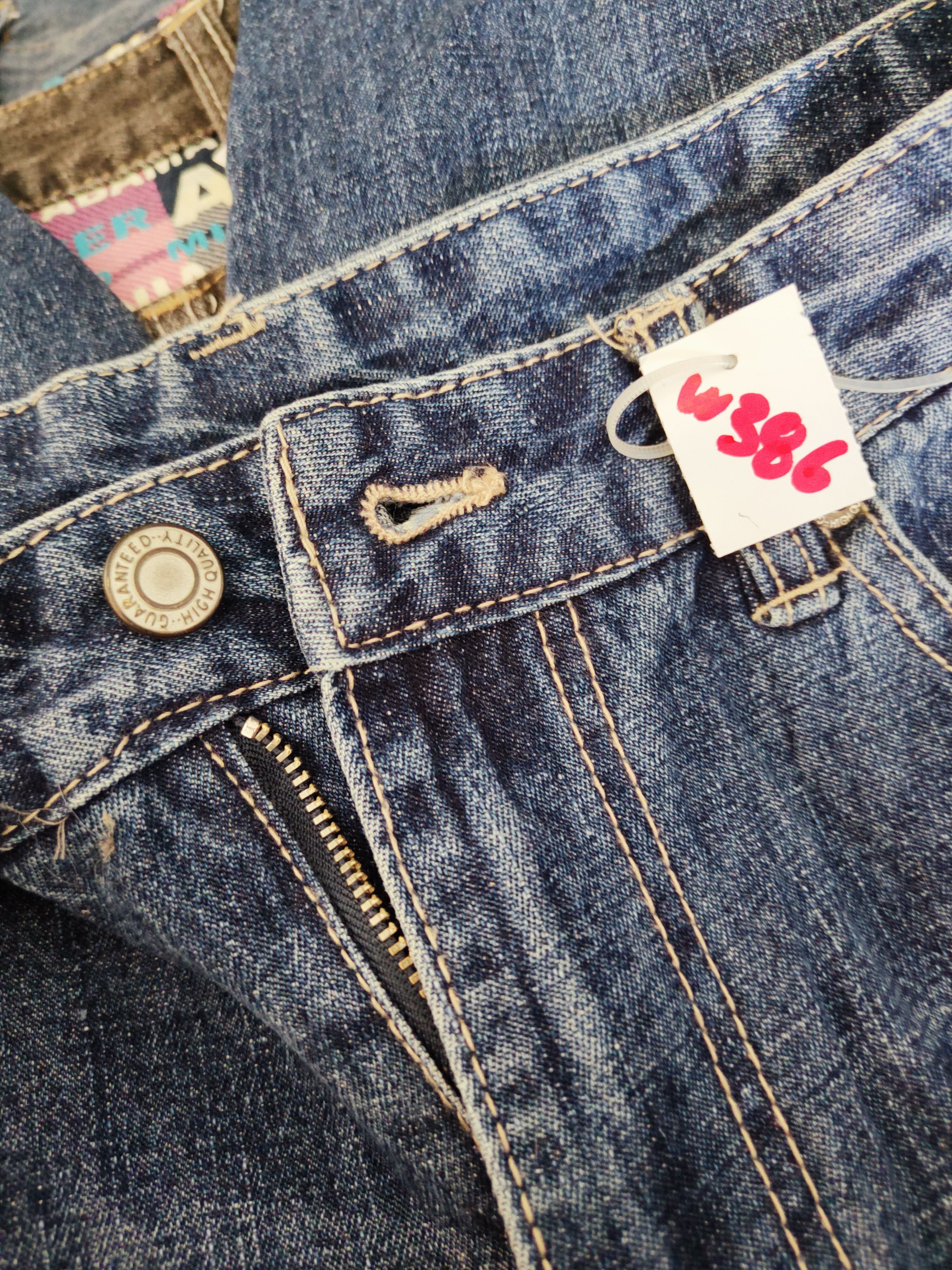 Japanese Brand Private Pause Blue Distressed Ripped Jeans #W386 Size US 28 / EU 44 - 16 Thumbnail