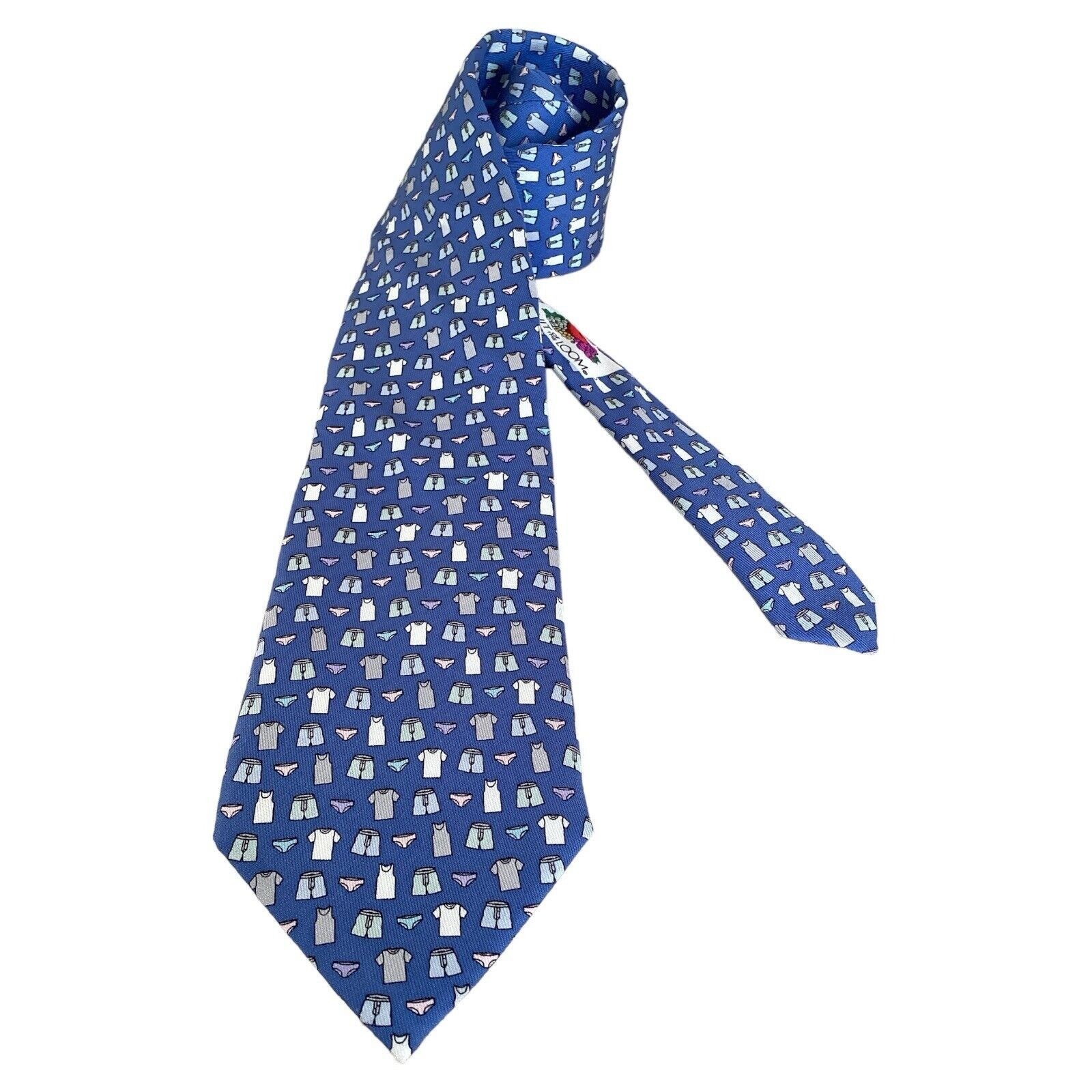 Vineyard Vines VINEYARD VINES Blue Fruit OF THE LOOM Underware Silk Tie H.M Size ONE SIZE - 1 Thumbnail