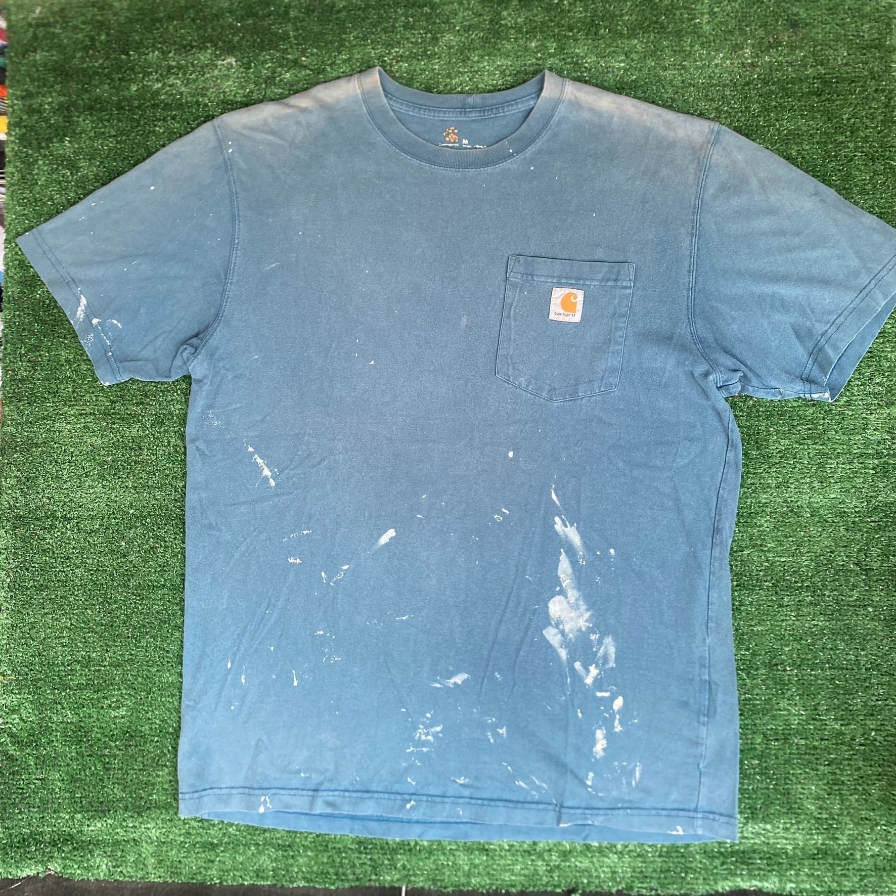 Carhartt Vintage Y2K Carhartt Logo Shirt Blue Workwear Grunge Tee Size US M / EU 48-50 / 2 - 4 Thumbnail