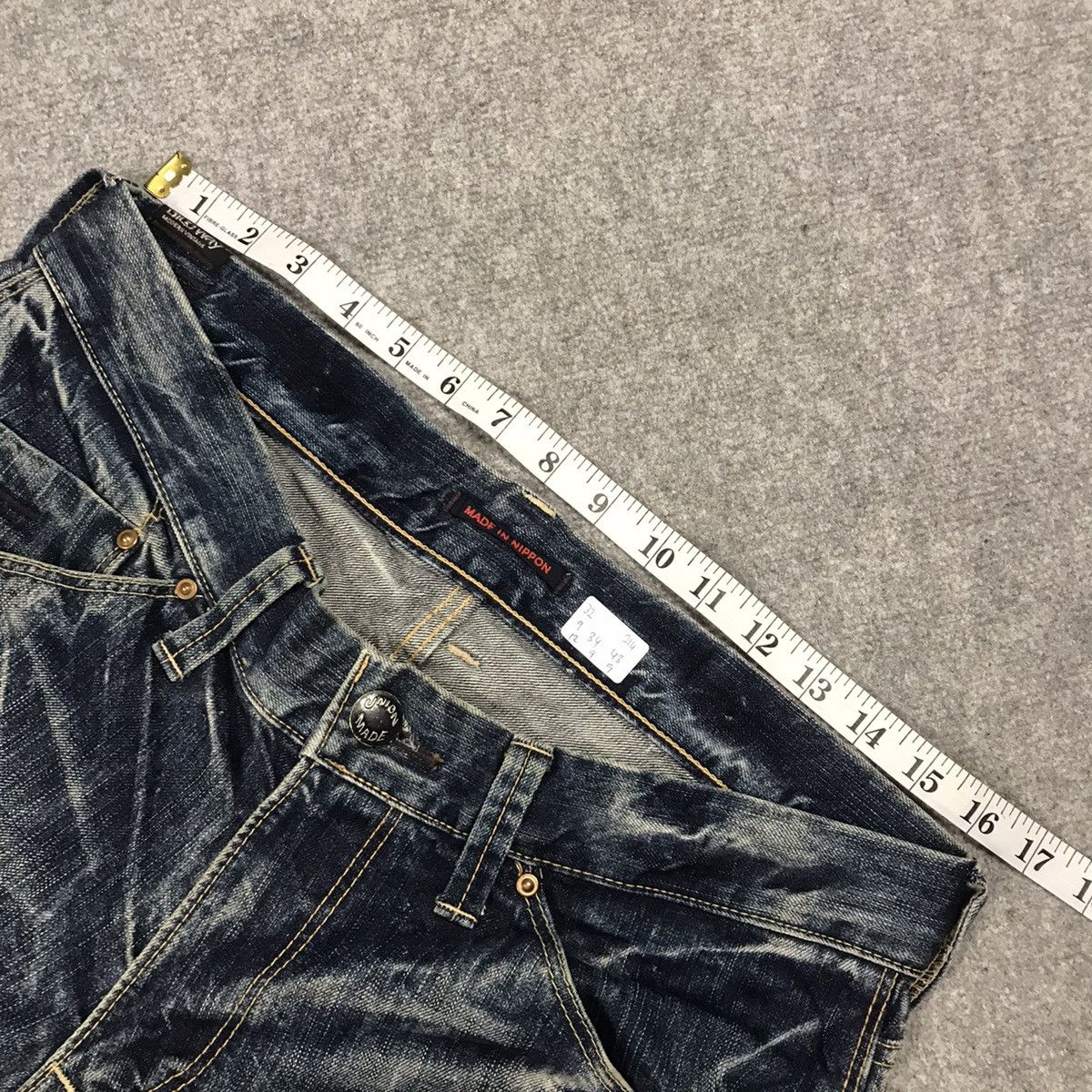 Japanese Brand BAGGY JEANS BLUE WAY JAPAN DENIM PANTS Size US 32 / EU 48 - 13 Thumbnail