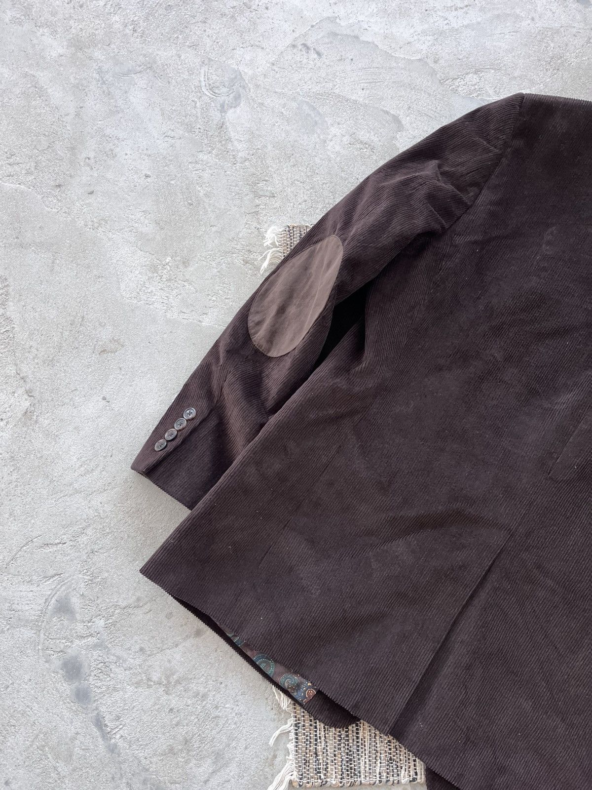 Polo Ralph Lauren Vintage Polo Ralph Lauren Brown Corduroy Blazer Avantgarde Size 44R - 11 Thumbnail