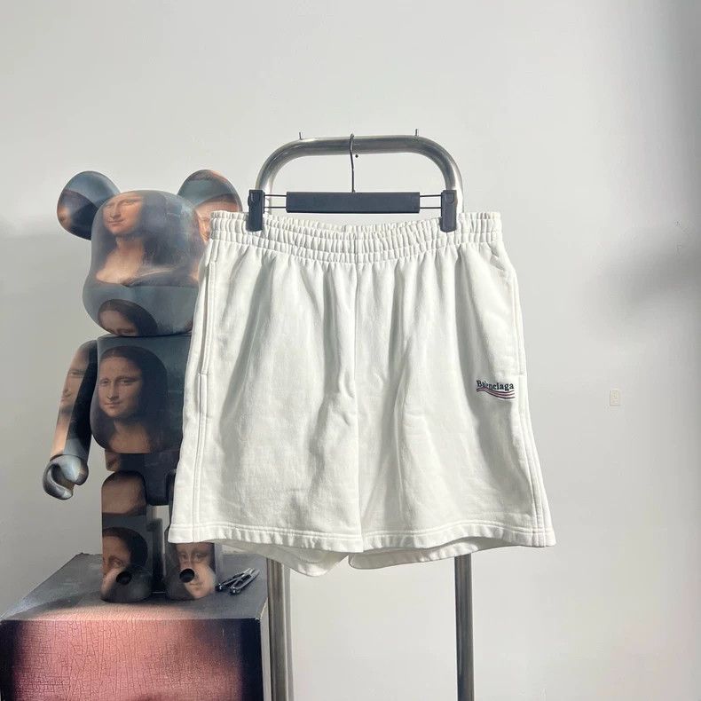 Balenciaga Balenciaga Embroidered Wave Shorts Size US 26 / EU 42 - 1 Thumbnail