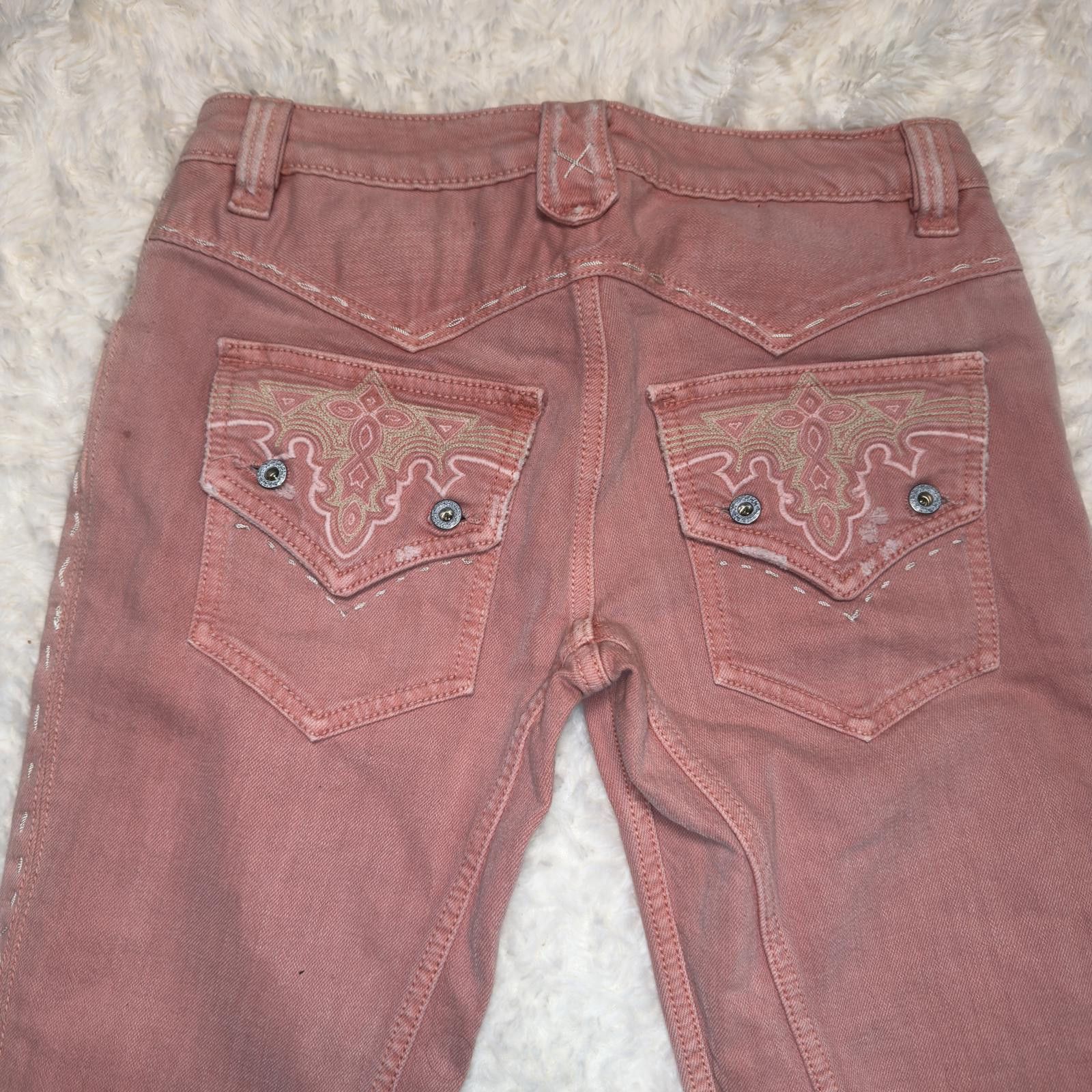 Antik Denim Vintage Antik Denim Y2K Low Rise Flare Jeans Pink Size 27" / US 4 / IT 40 - 9 Thumbnail