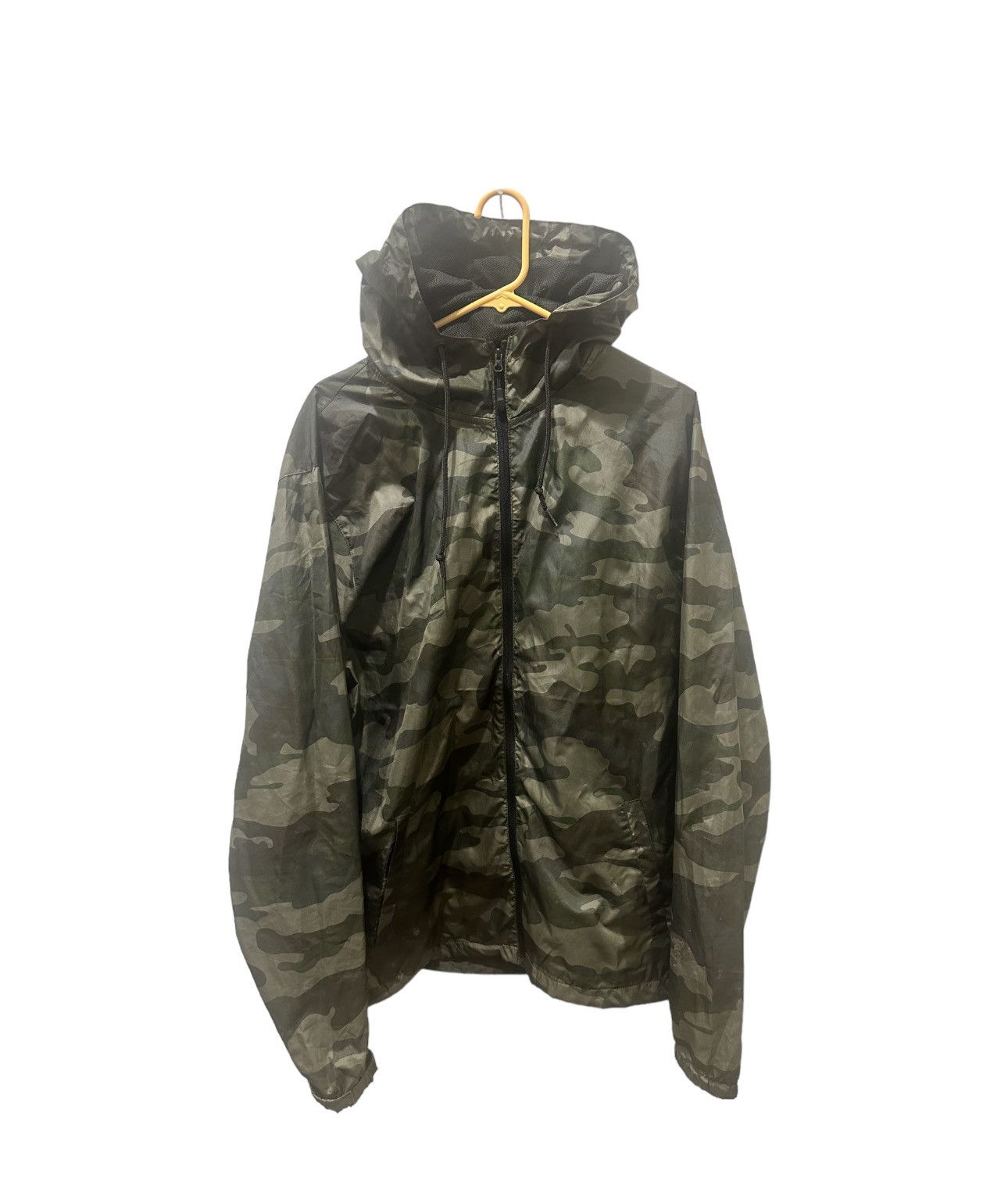 image of Camo Windbreaker in Army Green, Men's (Size XL)