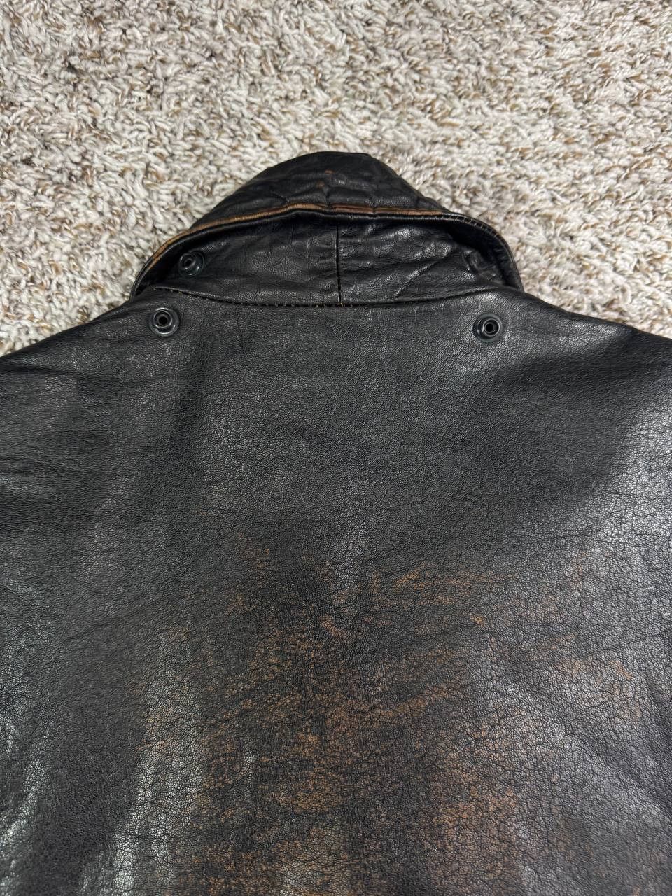 Andrew Marc Denim Leathers by Marc Moto Motorcycle Leather Jacket Size US L / EU 52-54 / 3 - 20 Thumbnail