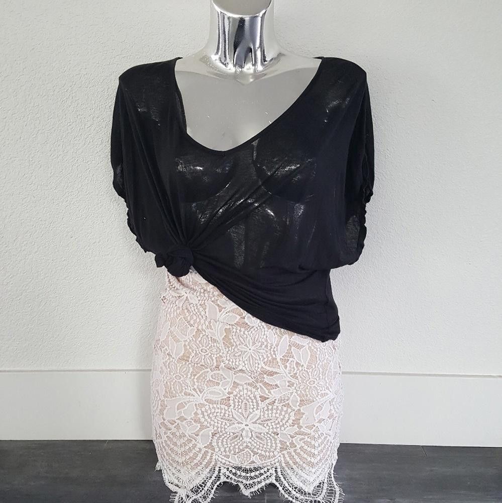 Designer Black Classic Melville Dolman Sleeve Size ONE SIZE - 1 Thumbnail