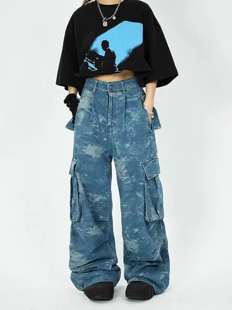 Designer × Japanese Brand Vintage Streetwear Hip Hop Loose Casual Pants Size US 33 - 1 Thumbnail