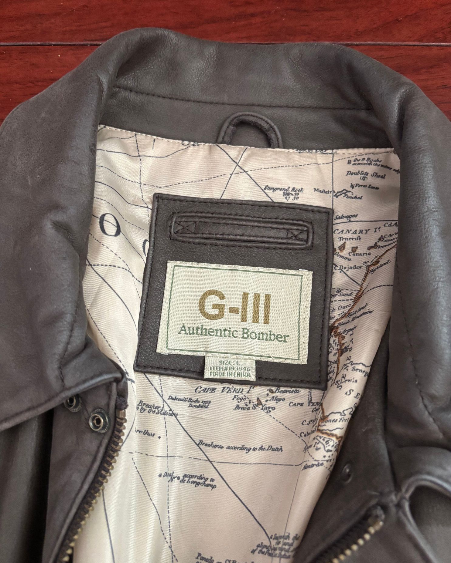 G-III Vintage G-III Genuine Leather Bomber Jacket – Size Large Size US L / EU 52-54 / 3 - 4 Thumbnail