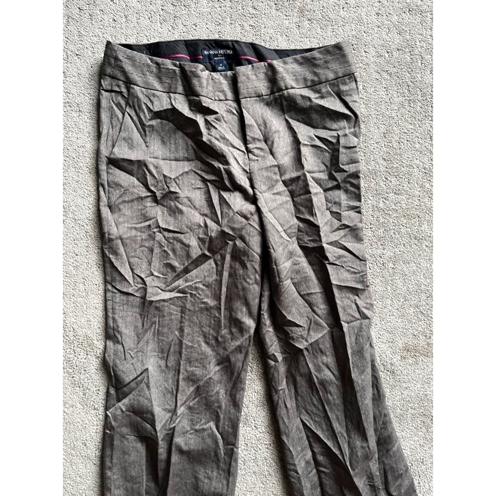 Banana Republic Banana Republic Martin Fit Pants Women 10 Regular Cotton Blend Business Brown Classic Size 32" / US 10 / IT 46 - 2 Thumbnail
