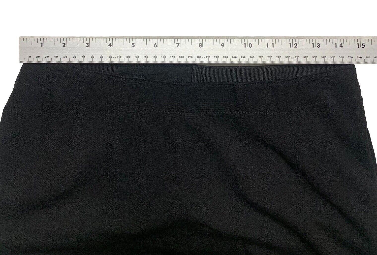 Club Monaco Club Monaco Wide Leg Scallop Hem Pants 8 Black Size 30" / US 8 / IT 44 - 2 Thumbnail