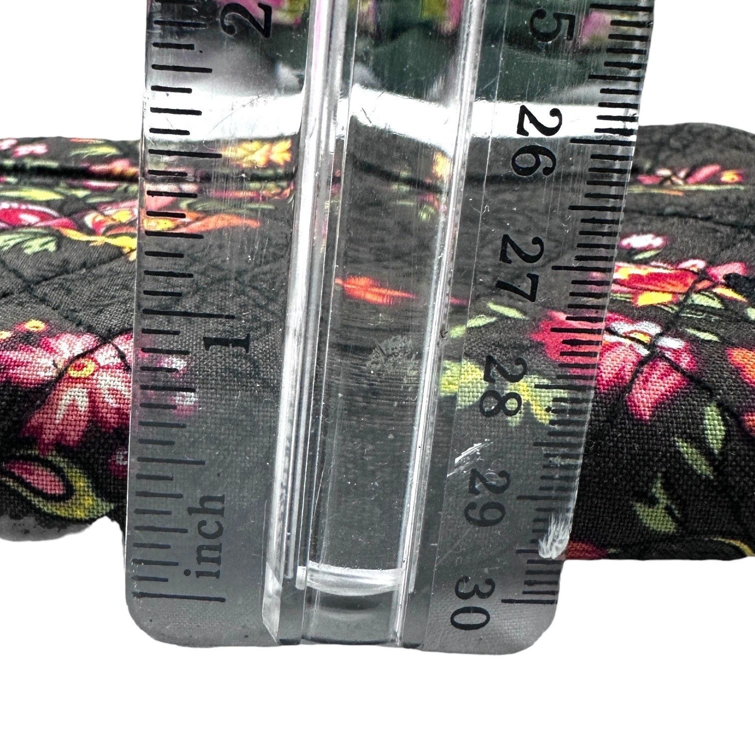 Vera Bradley Vera Bradley Floral Wallet Black With Colorful Flowers Zippe Size ONE SIZE - 5 Thumbnail
