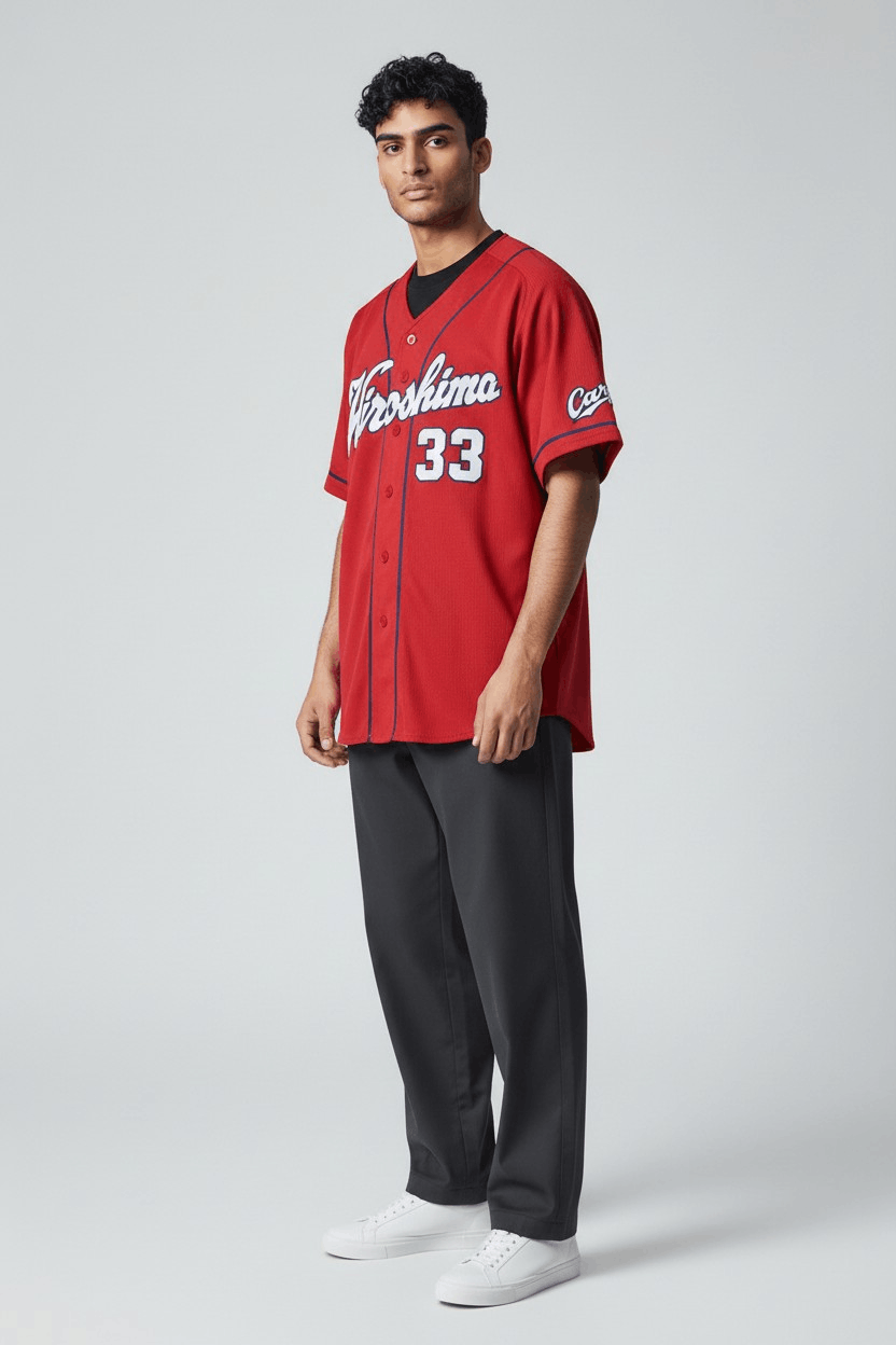 Japanese Brand Carp Hiroshima baseball jersey Size US L / EU 52-54 / 3 - 1 Thumbnail