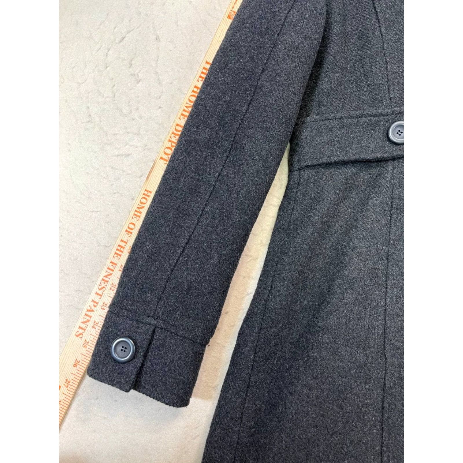 Prana PRANA Pea Coat Wool Blend Nicole Women’s Sz Medium Double-Breasted Charcoal Gray Size M / US 6-8 / IT 42-44 - 3 Thumbnail