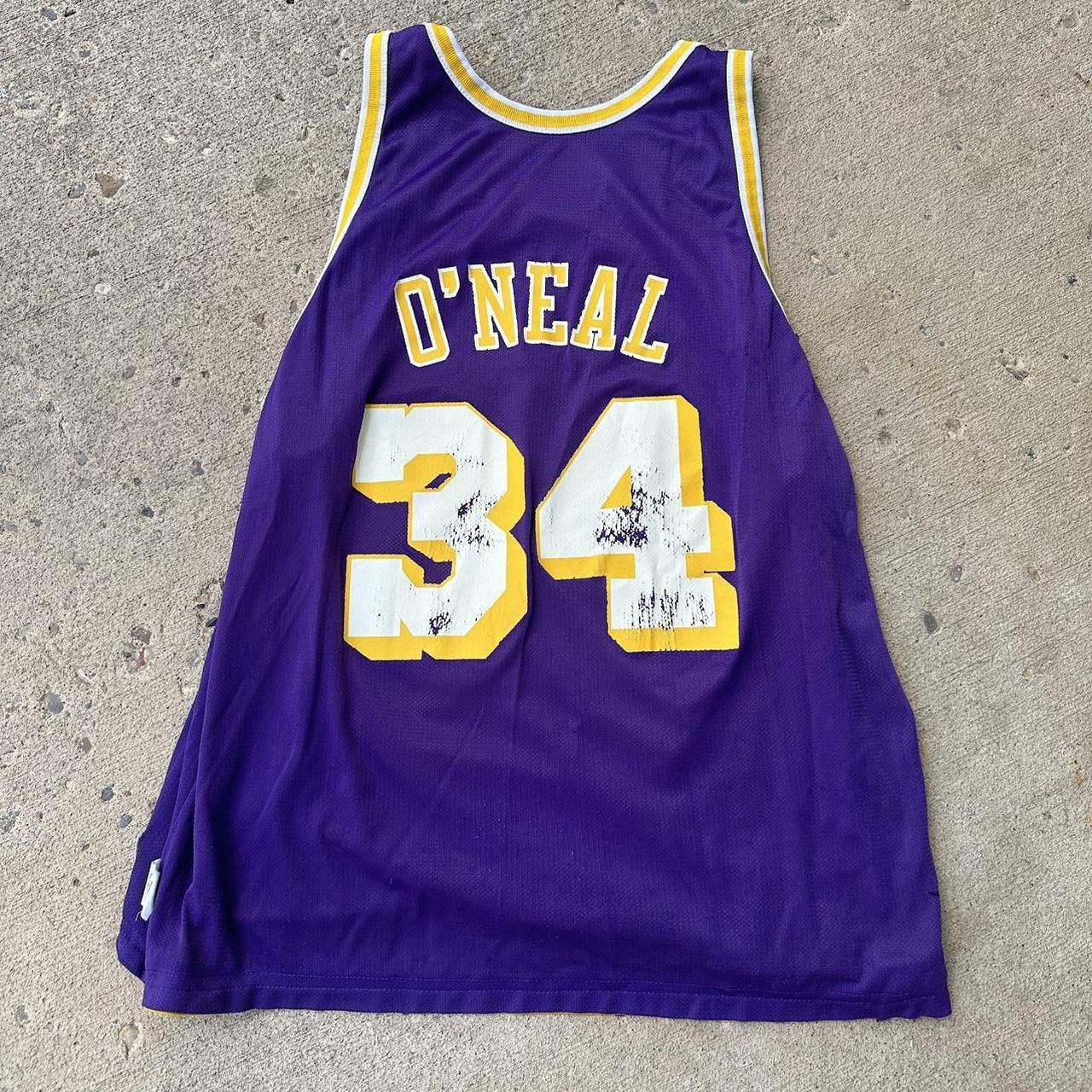 NBA × Vintage Vintage Shaq Lakers Champion Reversible Jersey Size US L / EU 52-54 / 3 - 4 Thumbnail